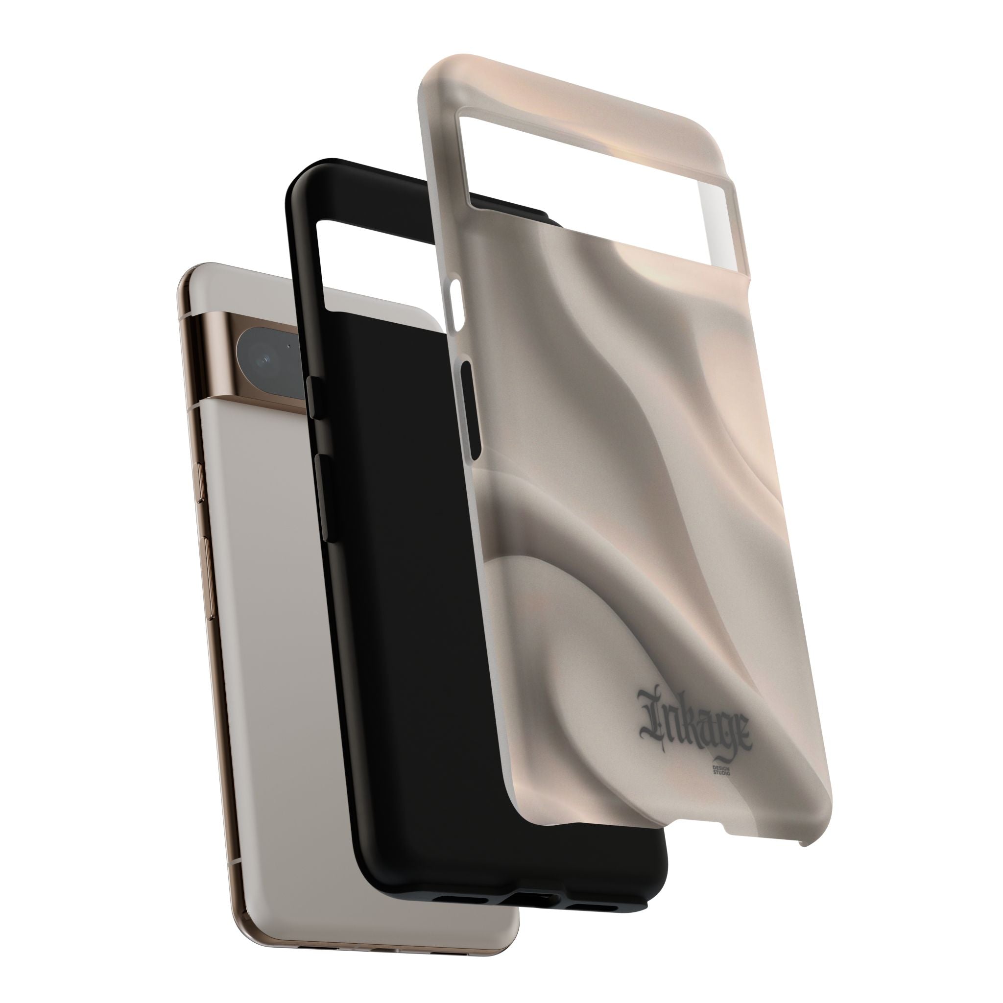 Beige Wavy Flow Tough Phone Case (Minimal)