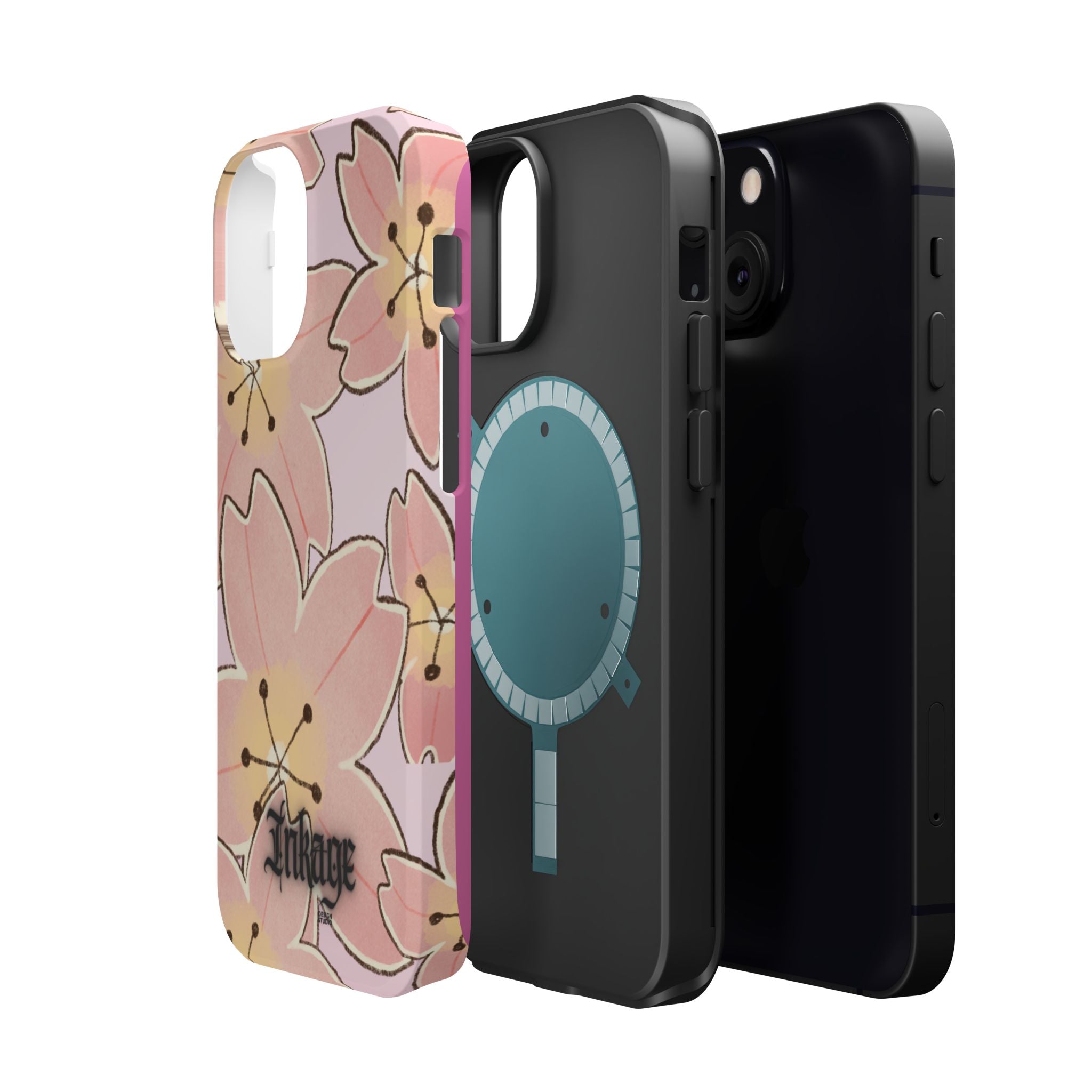 Charming Floral Magnetic Phone Case (Minimal)