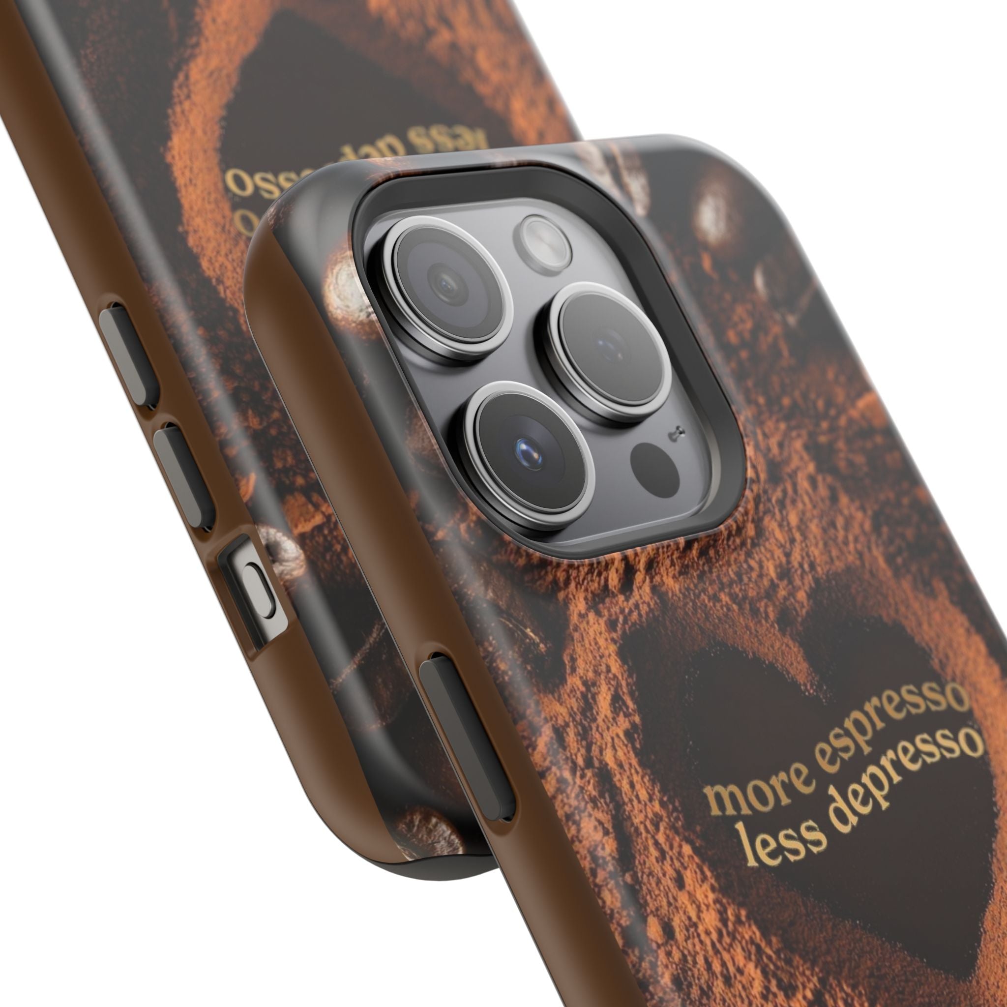 "More Espresso Less Depresso" Magnetic Phone Cases (Quote)