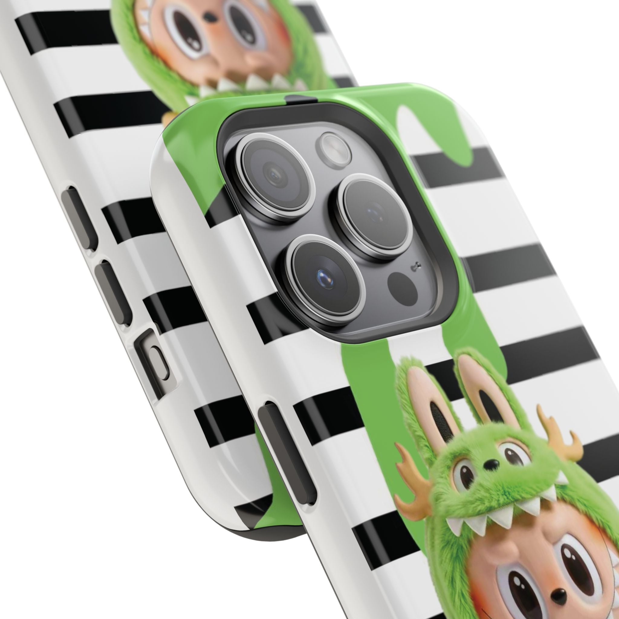 Greenie Labubu Spooky Magnetic Phone Case (Animation)