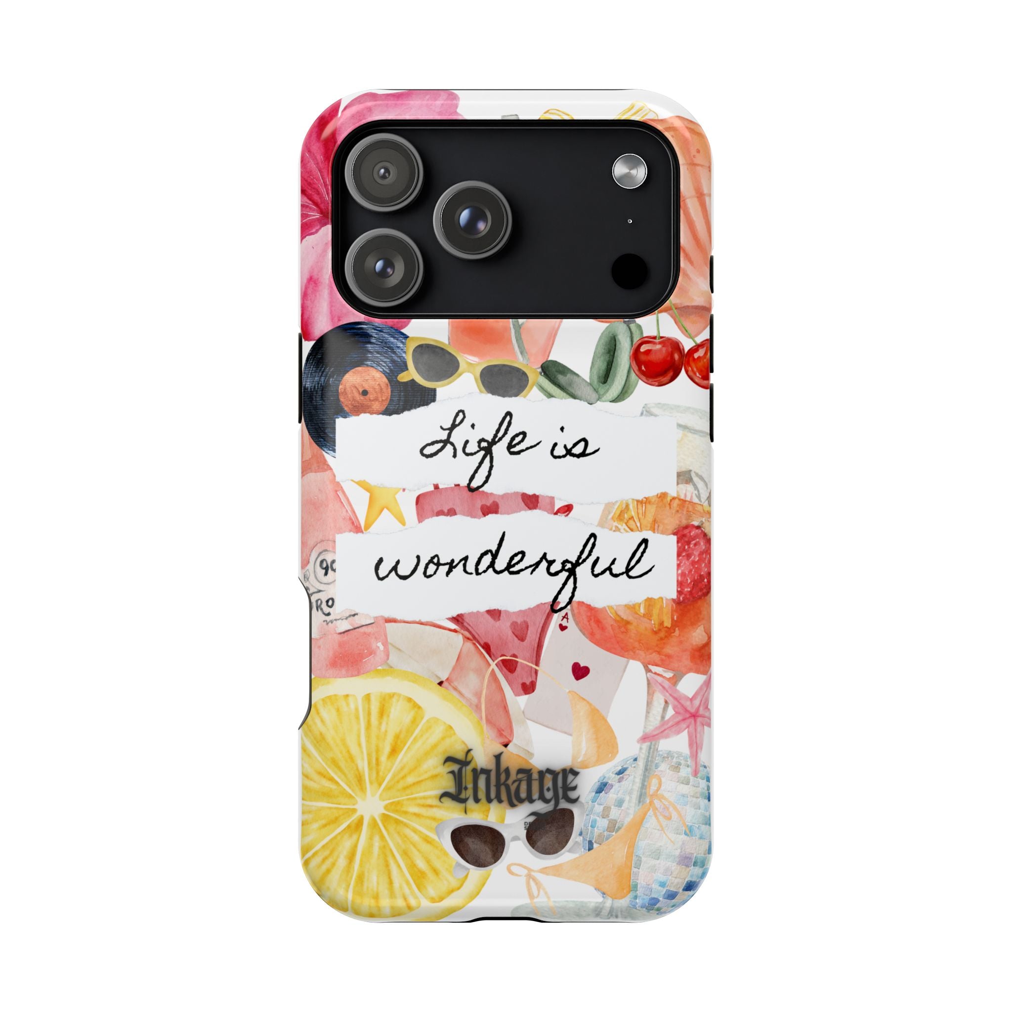 "Life is Wonderful" Quote Magnetic Phone Cases (Quote)