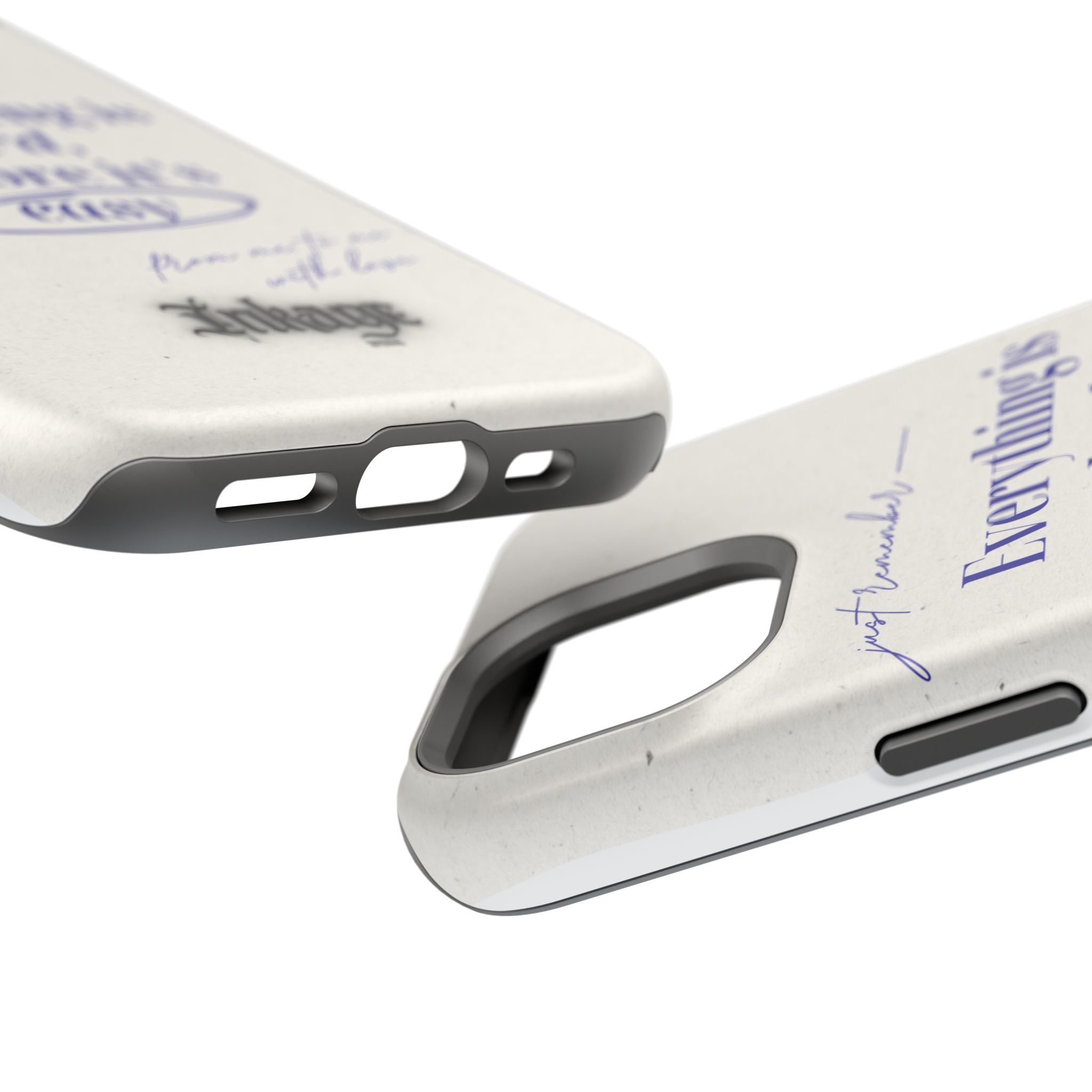 "Everything is hard, before it's easy" Magnetic Phone Case (Quote)