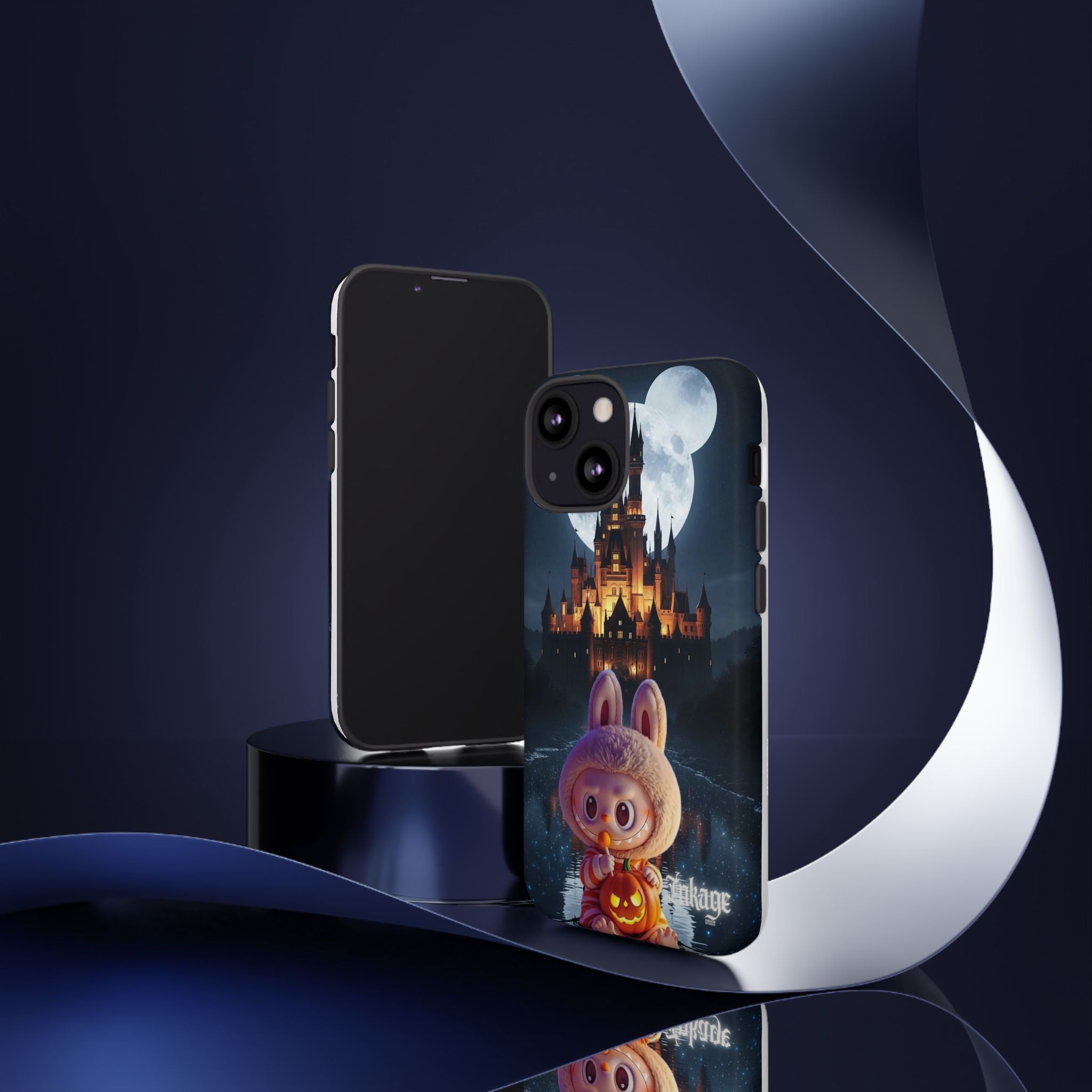 Labubu Halloween On Disney Boat Tough Phone Cases (Season, Animation)