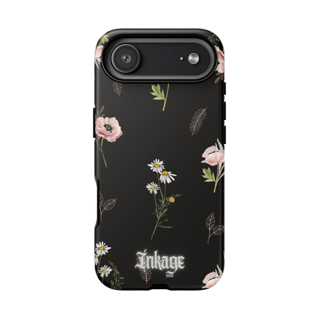 Elegant Black Florals Tough Phone Cases (Minimal)