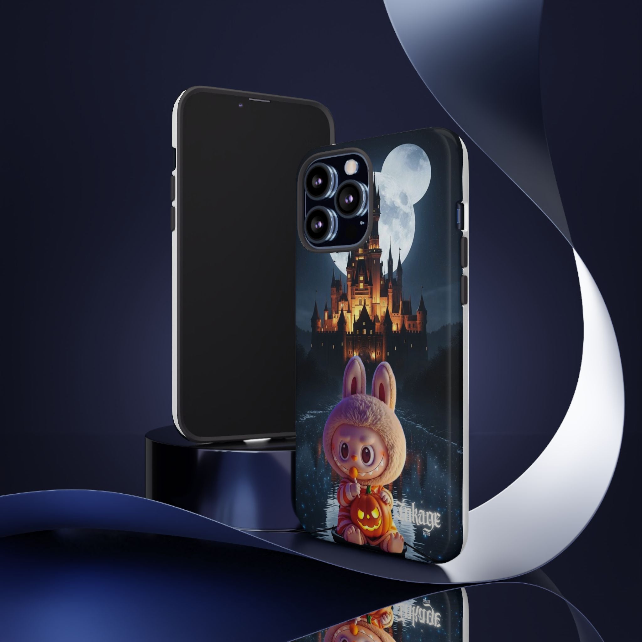 Labubu Halloween On Disney Boat Tough Phone Cases (Season, Animation)