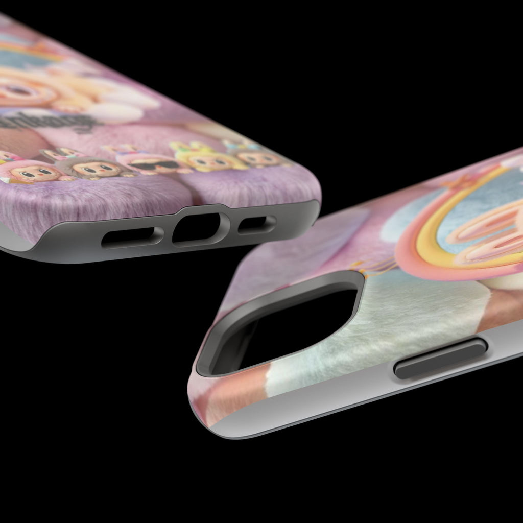 Pastel Rainbow Labubu Magnetic Phone Cases (Animation)