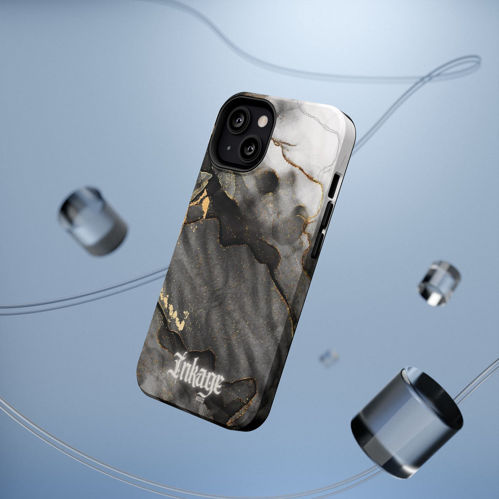 White Noir Marble Gold Foil Magnetic Phone Cases