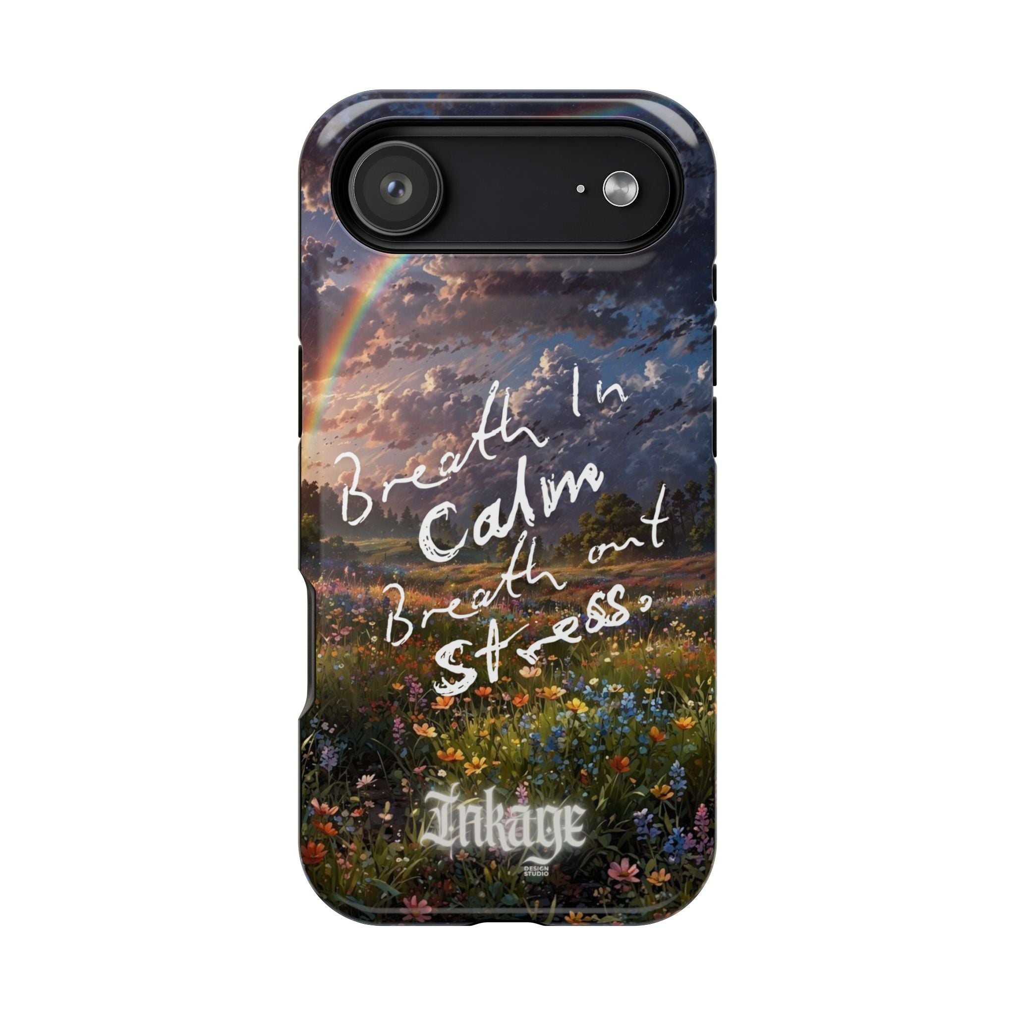 "Breath in Calm Breath out Stress" Magnetic Phone Cases (Quote)