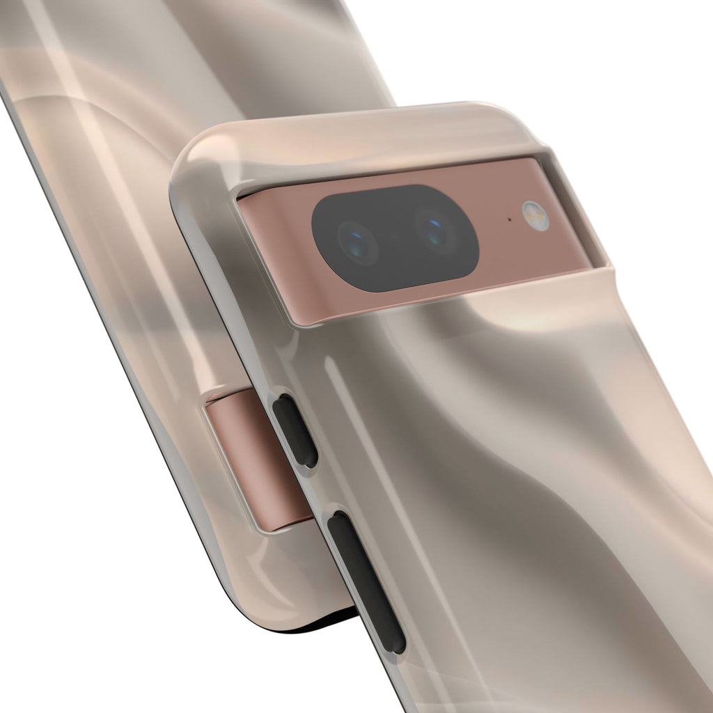 Beige Wavy Flow Tough Phone Case (Minimal)