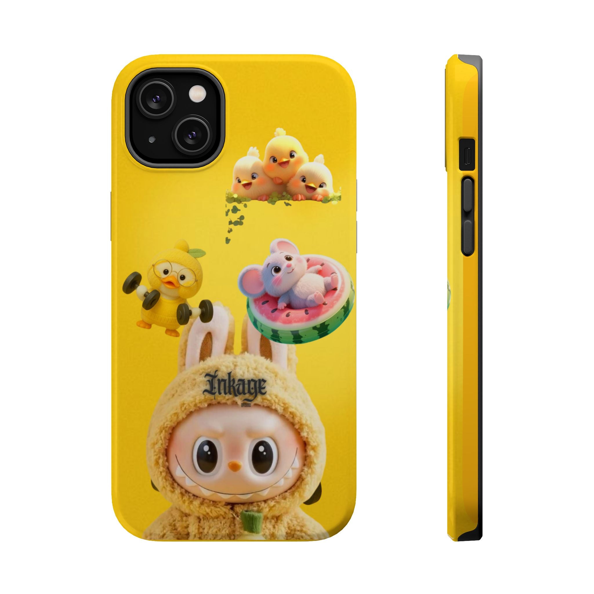 Yellow Cutie Labubu Magnetic Phone Cases (Animation)