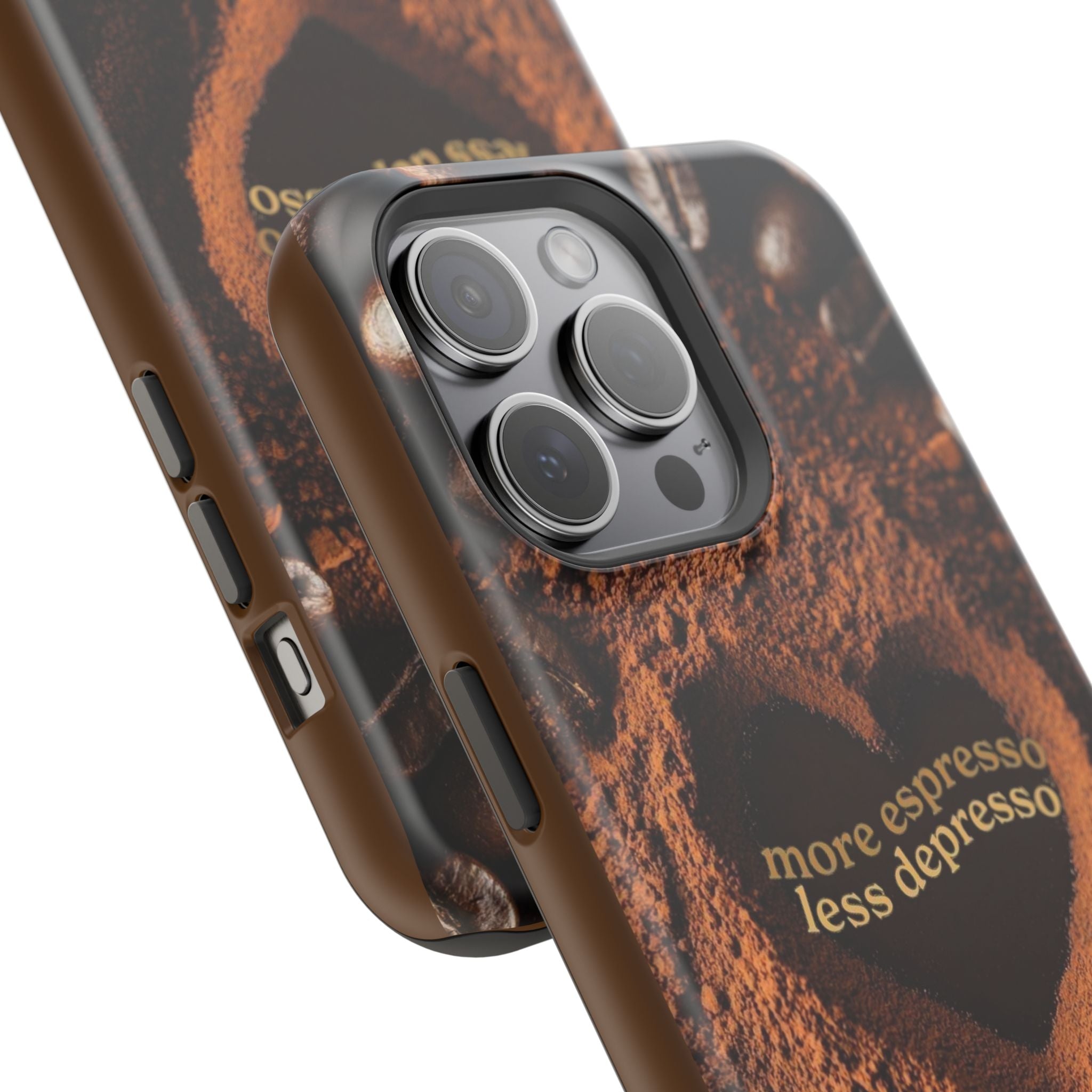 "More Espresso Less Depresso" Magnetic Phone Cases (Quote)