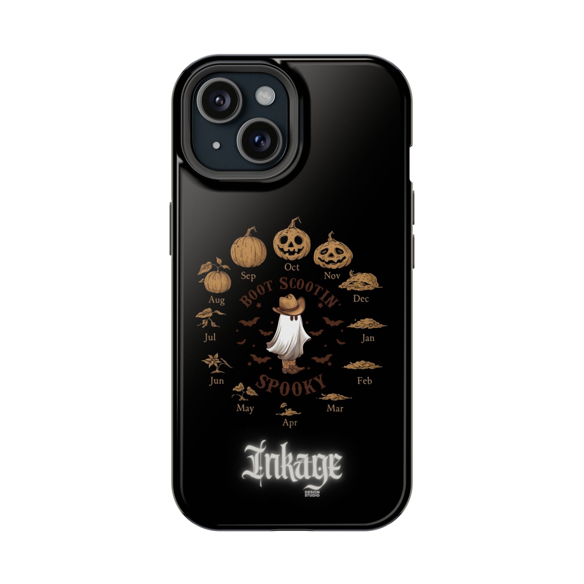 Spooky Boot Halloween Pumpkin Magnetic Phone Case (Season)