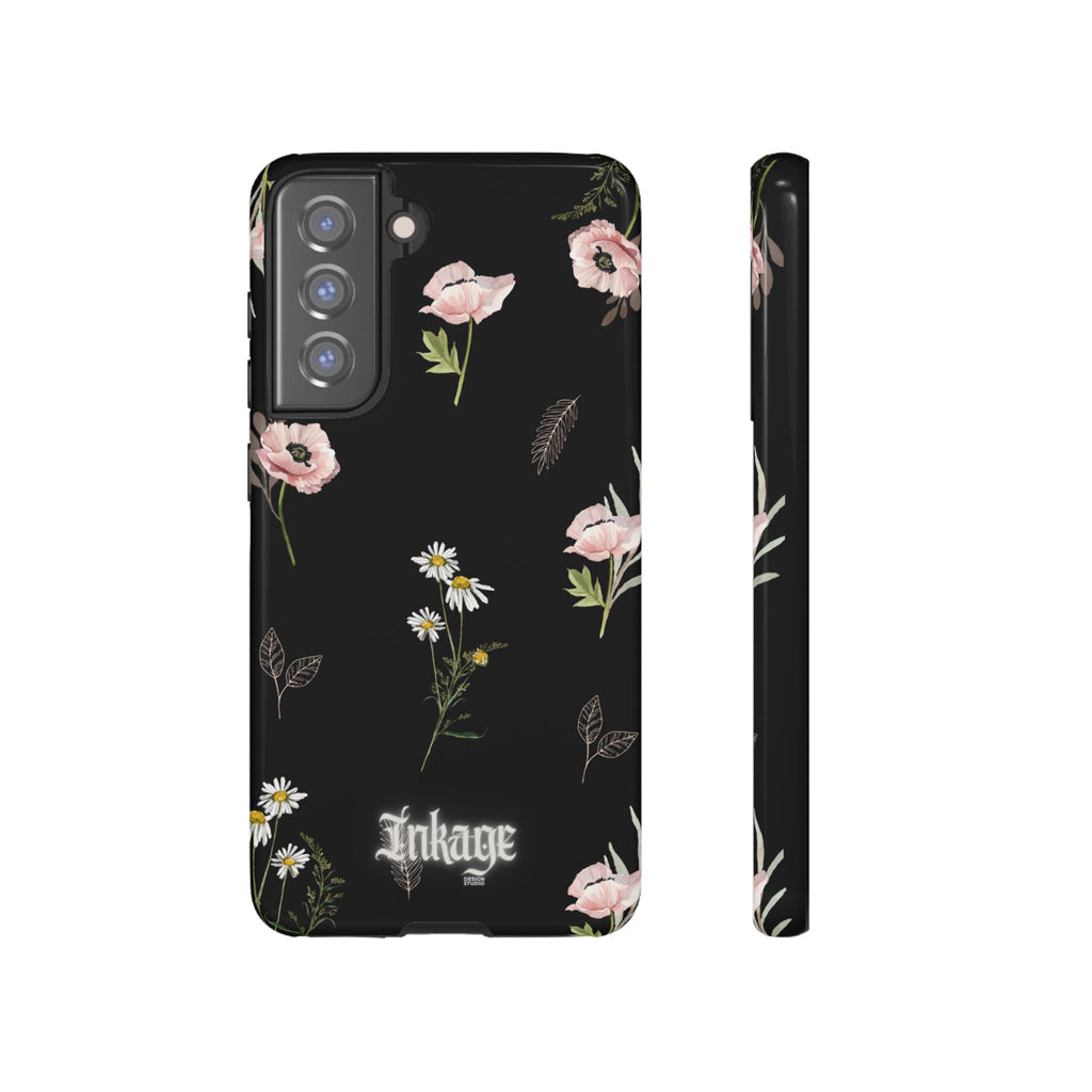 Elegant Black Florals Tough Phone Cases (Minimal)