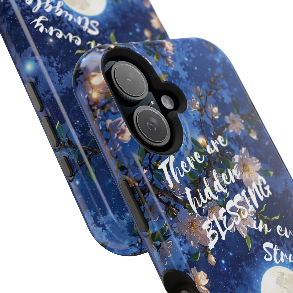 “Moonlit Blessing” Quote Magnetic Phone Cases