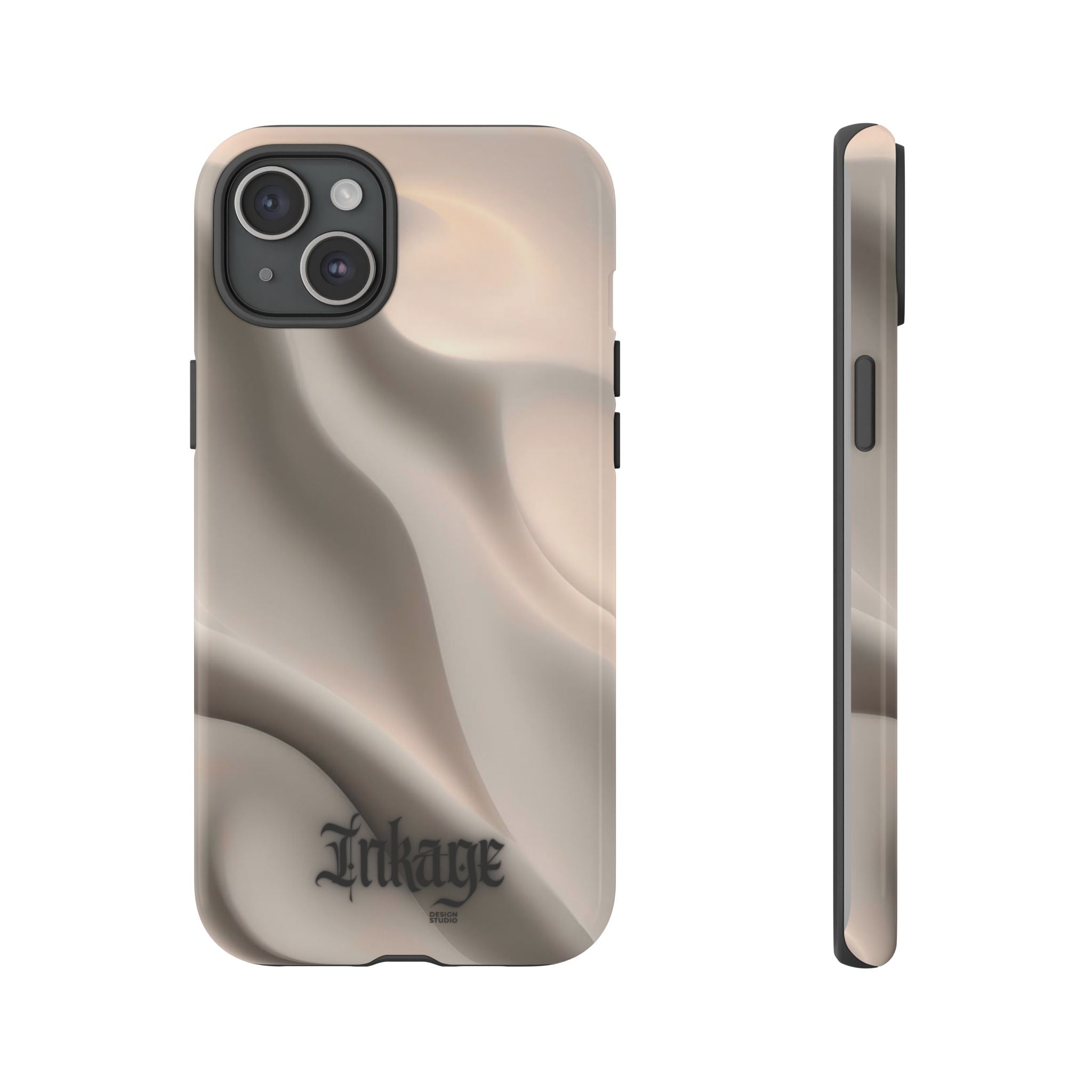 Beige Wavy Flow Tough Phone Case (Minimal)