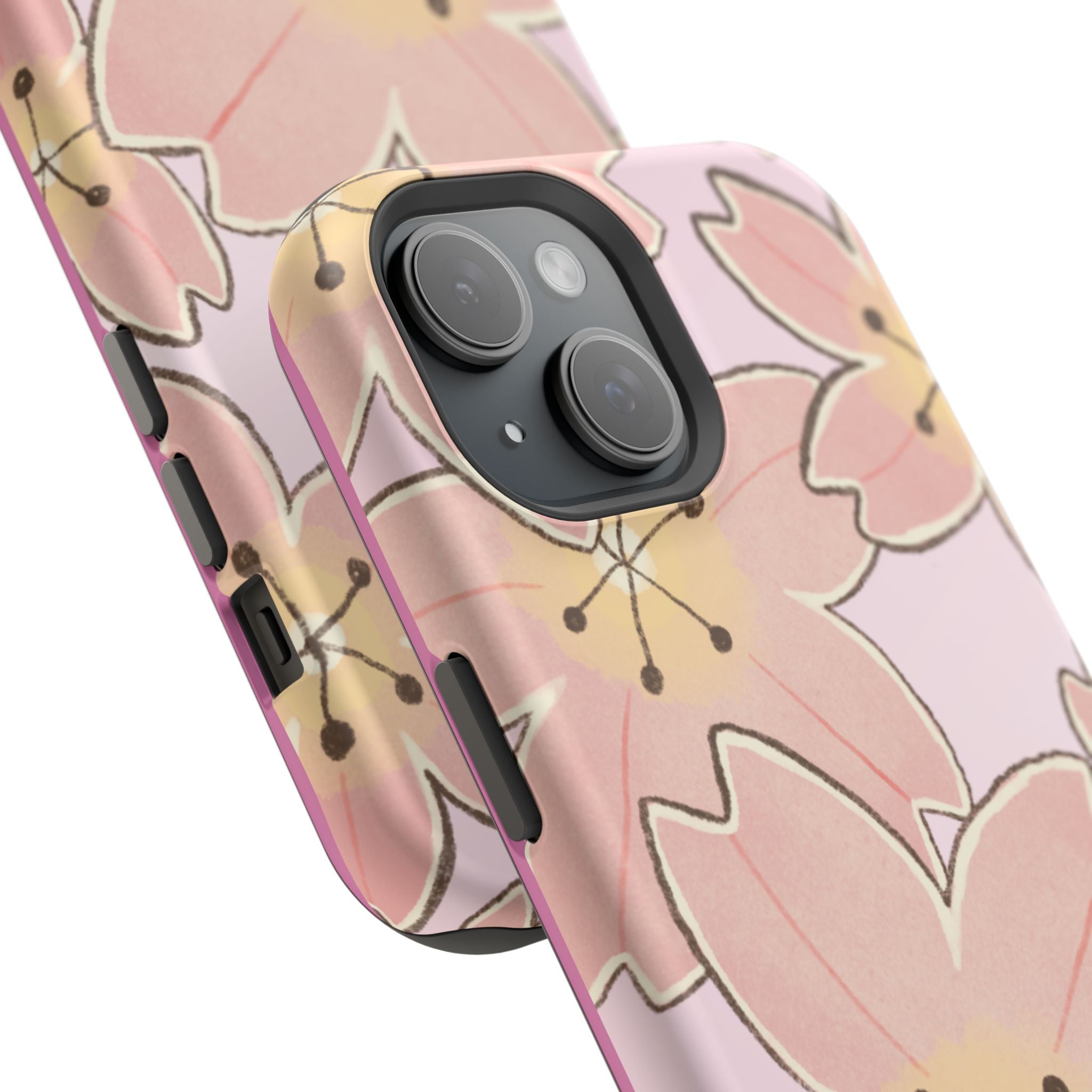 Charming Floral Magnetic Phone Case (Minimal)