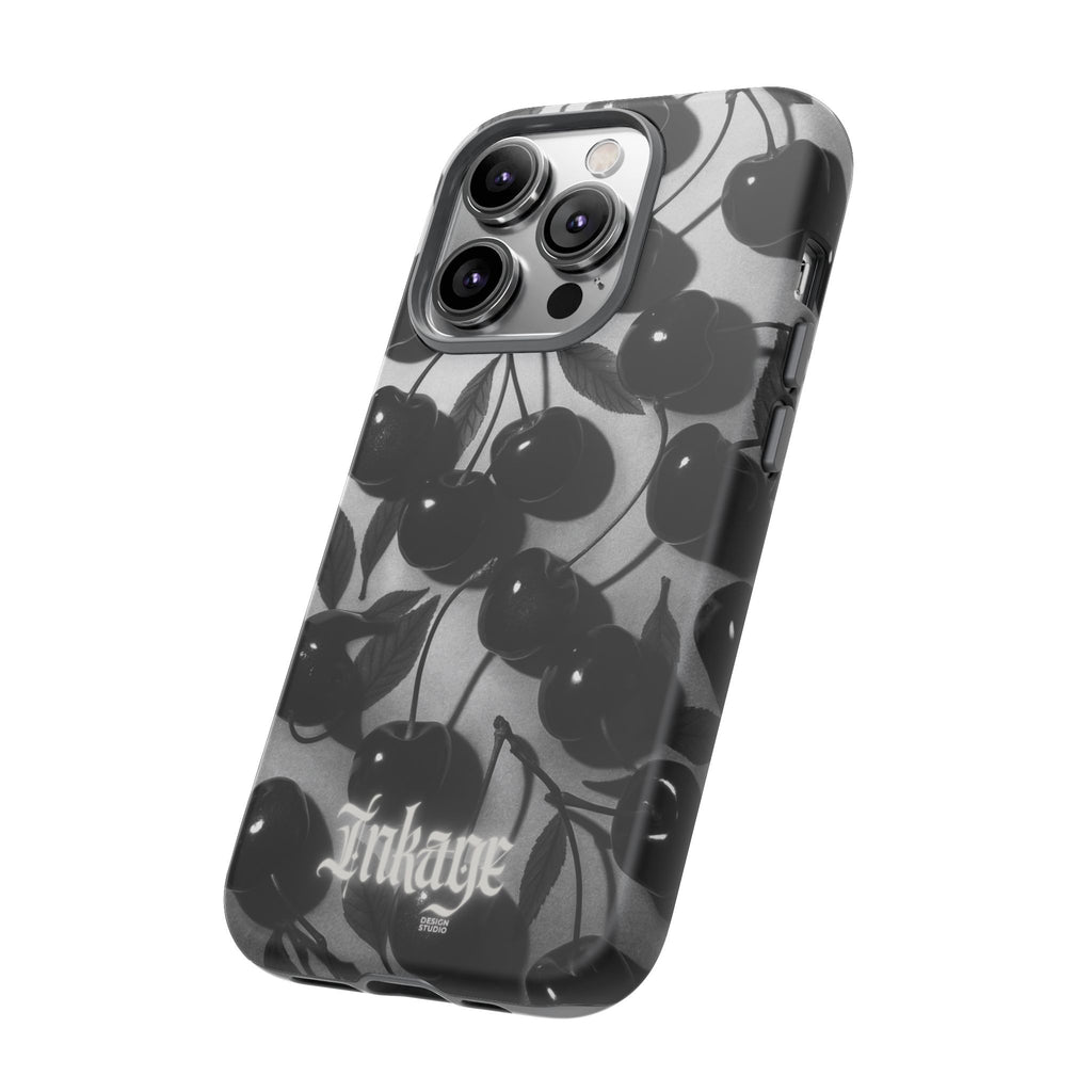 Black Cherry Print Tough Phone Cases (Minimal)
