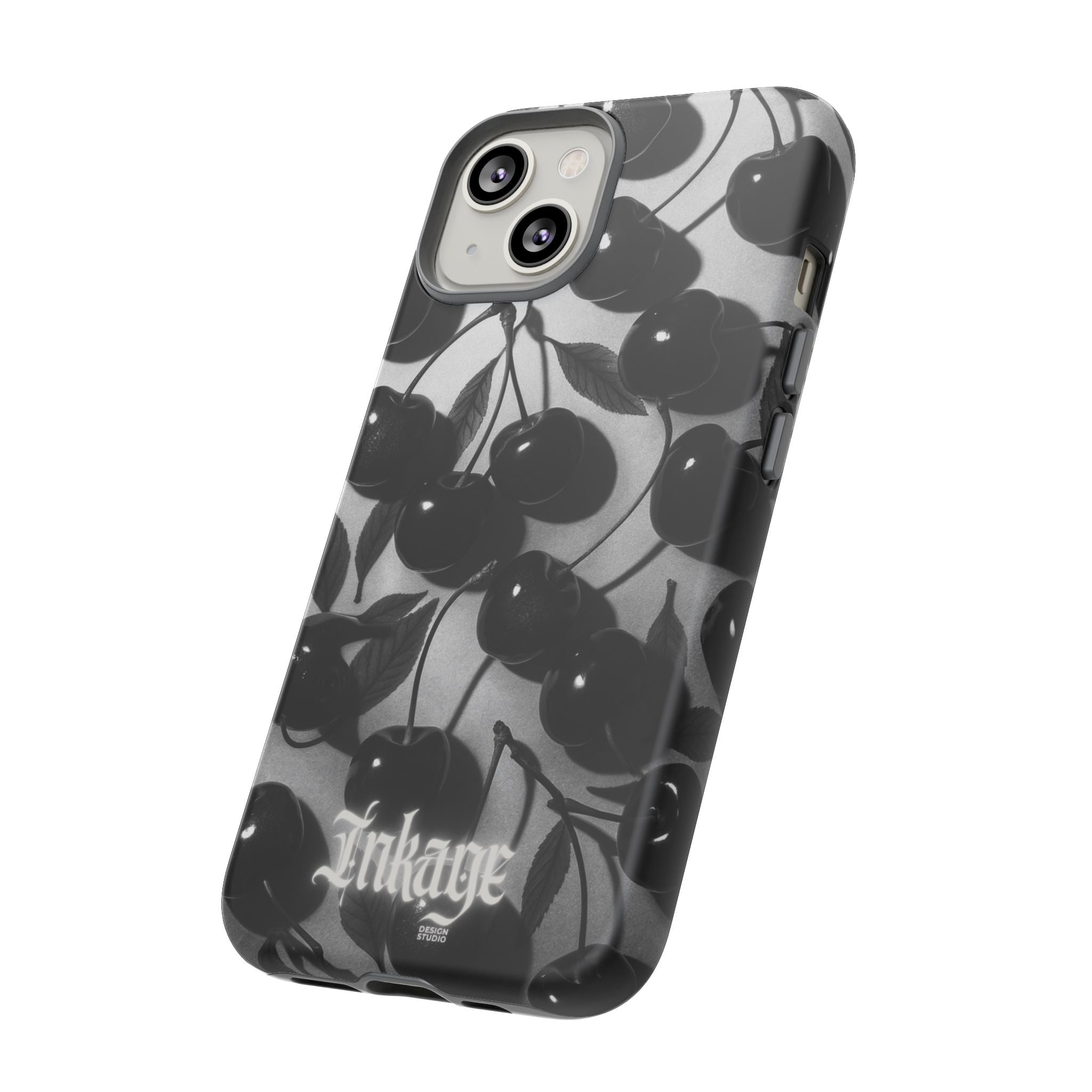 Black Cherry Print Tough Phone Cases (Minimal)