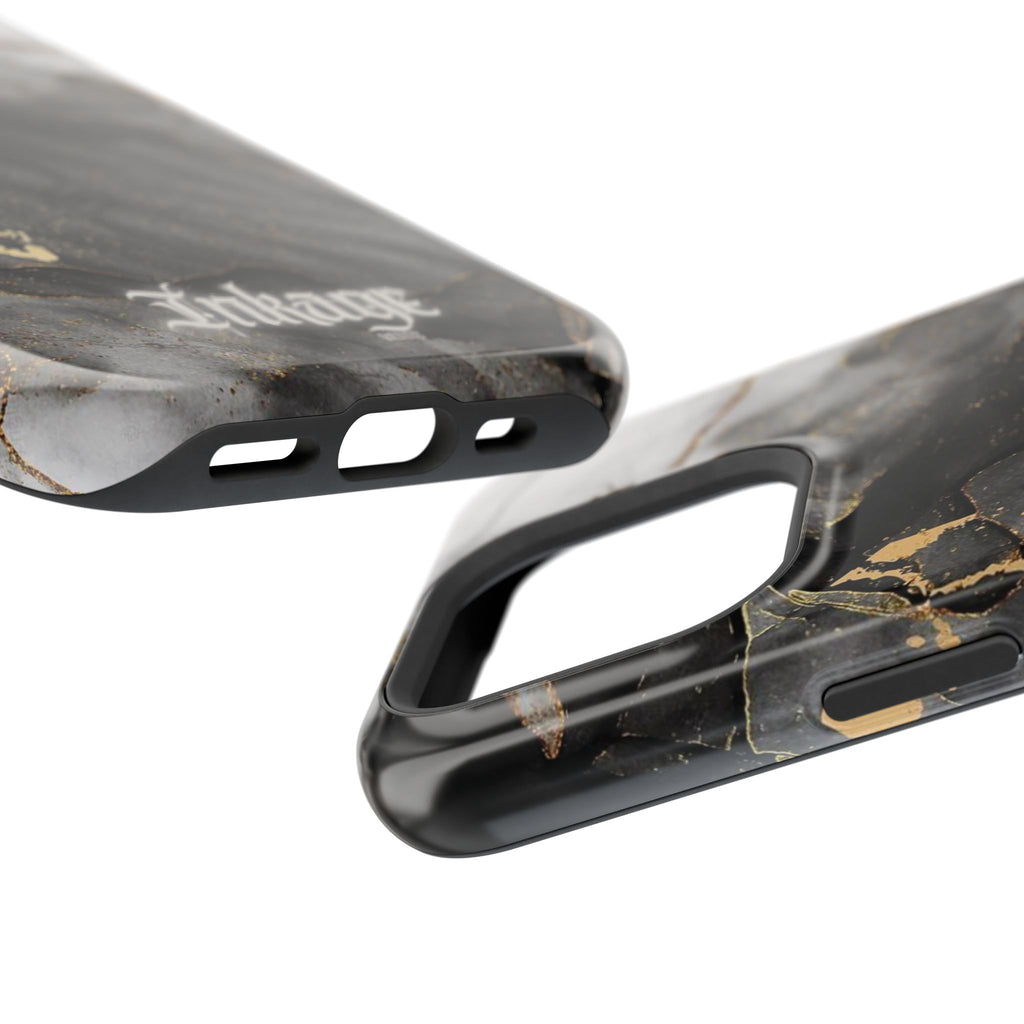 White Noir Marble Gold Foil Magnetic Phone Cases