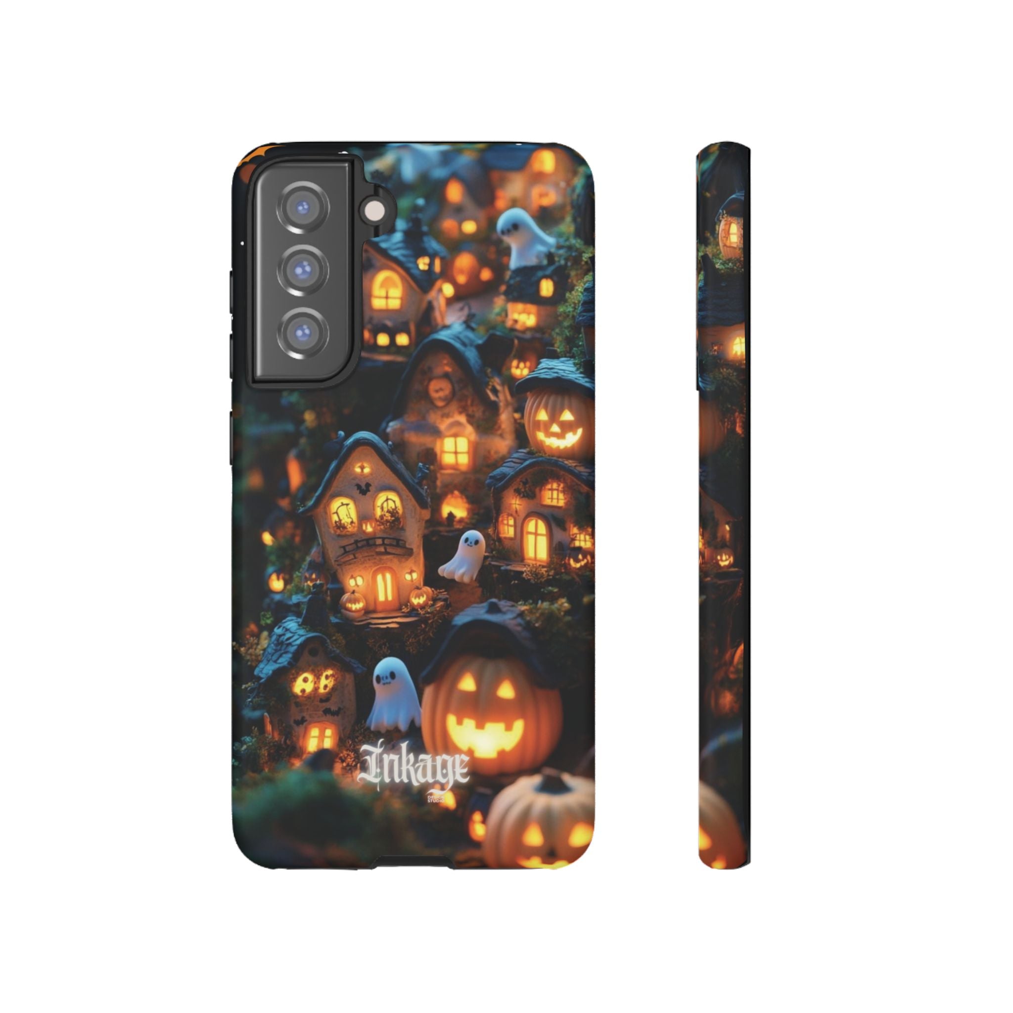 Spooky Pumpkin Village Tough Phone Cases (Season)