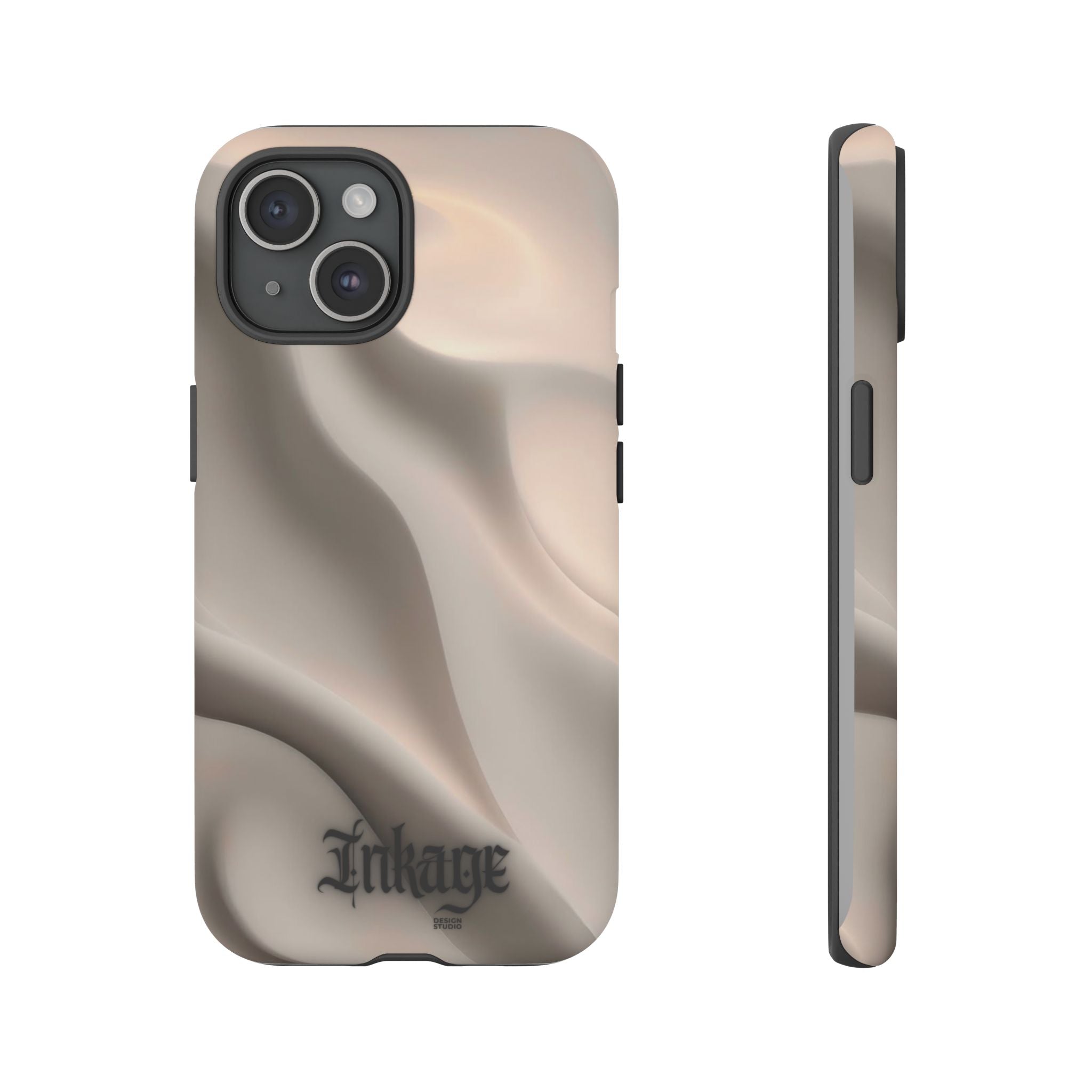 Beige Wavy Flow Tough Phone Case (Minimal)