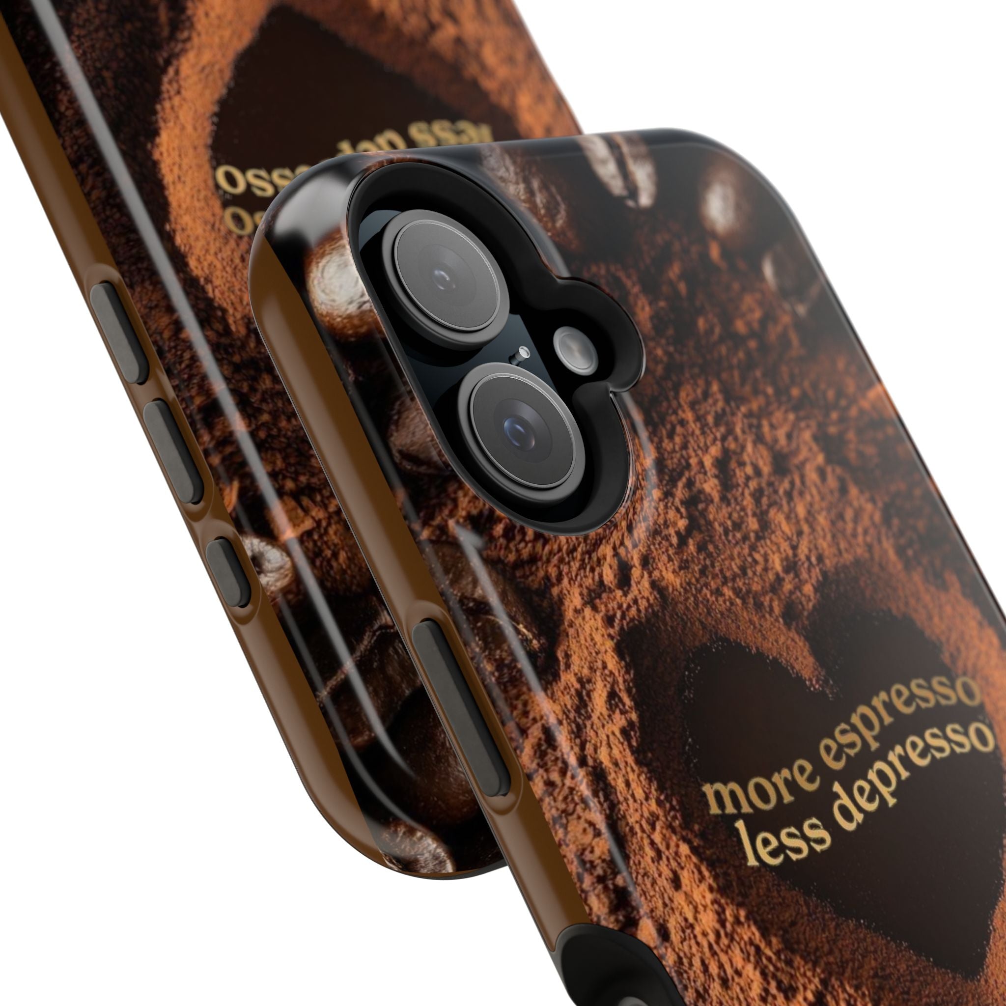 "More Espresso Less Depresso" Magnetic Phone Cases (Quote)