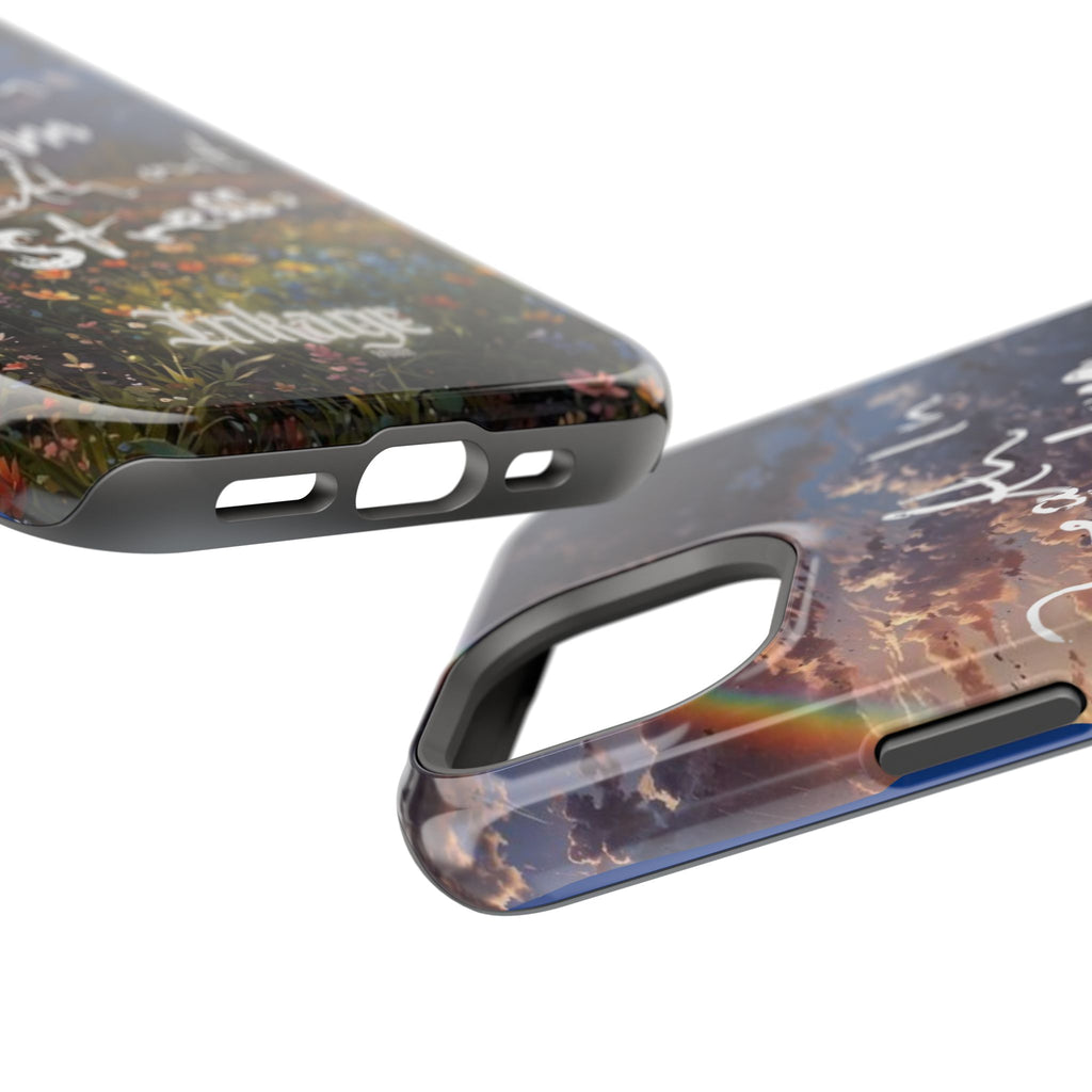 "Breath in Calm Breath out Stress" Quote Magnetic Phone Cases