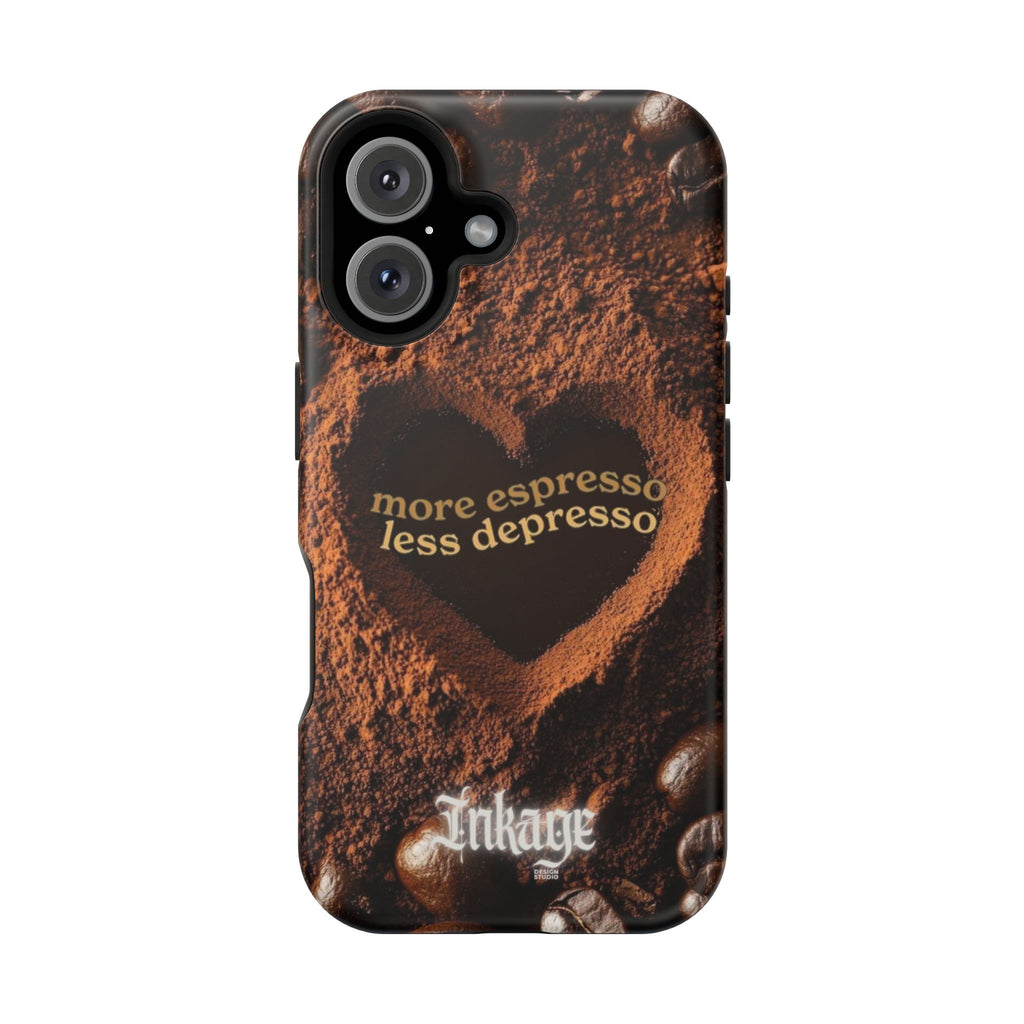 "More Espresso Less Depresso" Quote Magnetic Phone Cases