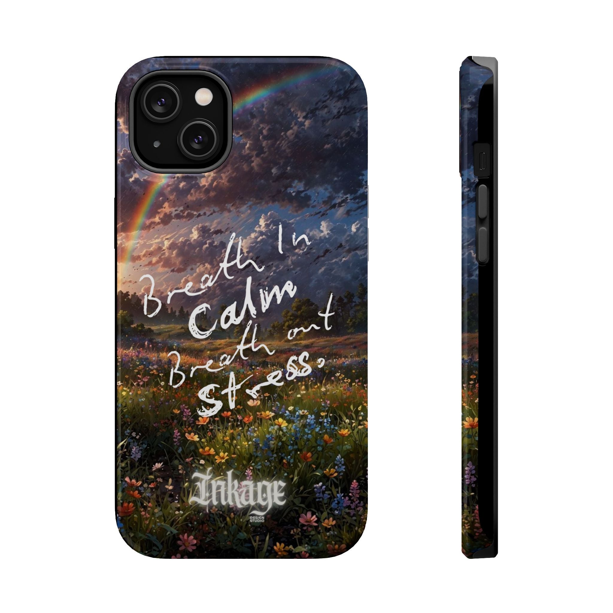 "Breath in Calm Breath out Stress" Magnetic Phone Cases (Quote)
