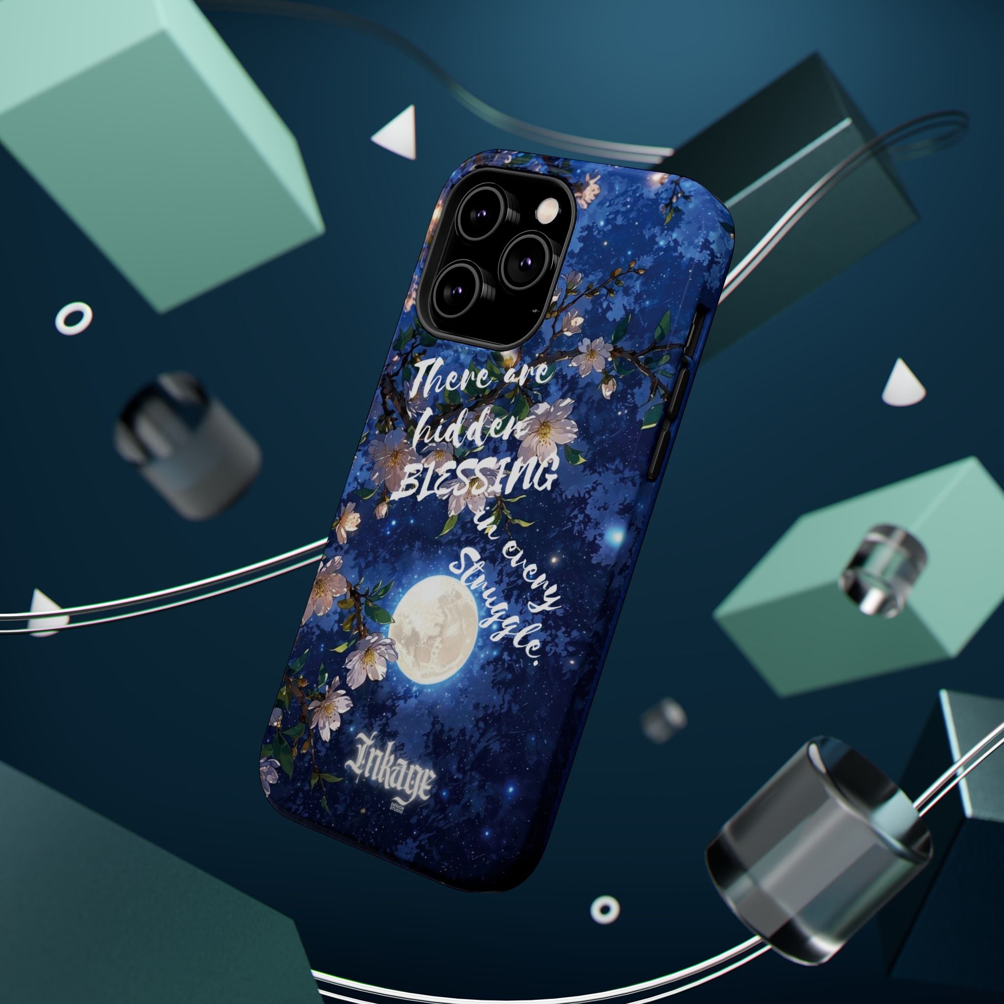 “Moonlit Blessing” Quote Magnetic Phone Cases