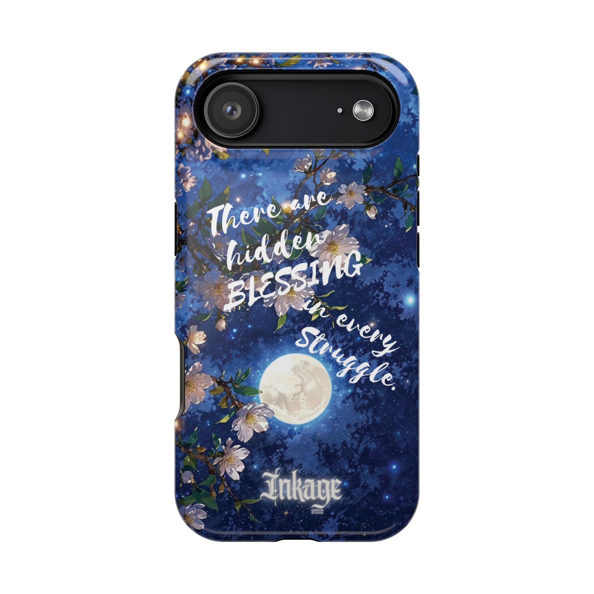 “Moonlit Blessing” Magnetic Phone Cases (Quote)