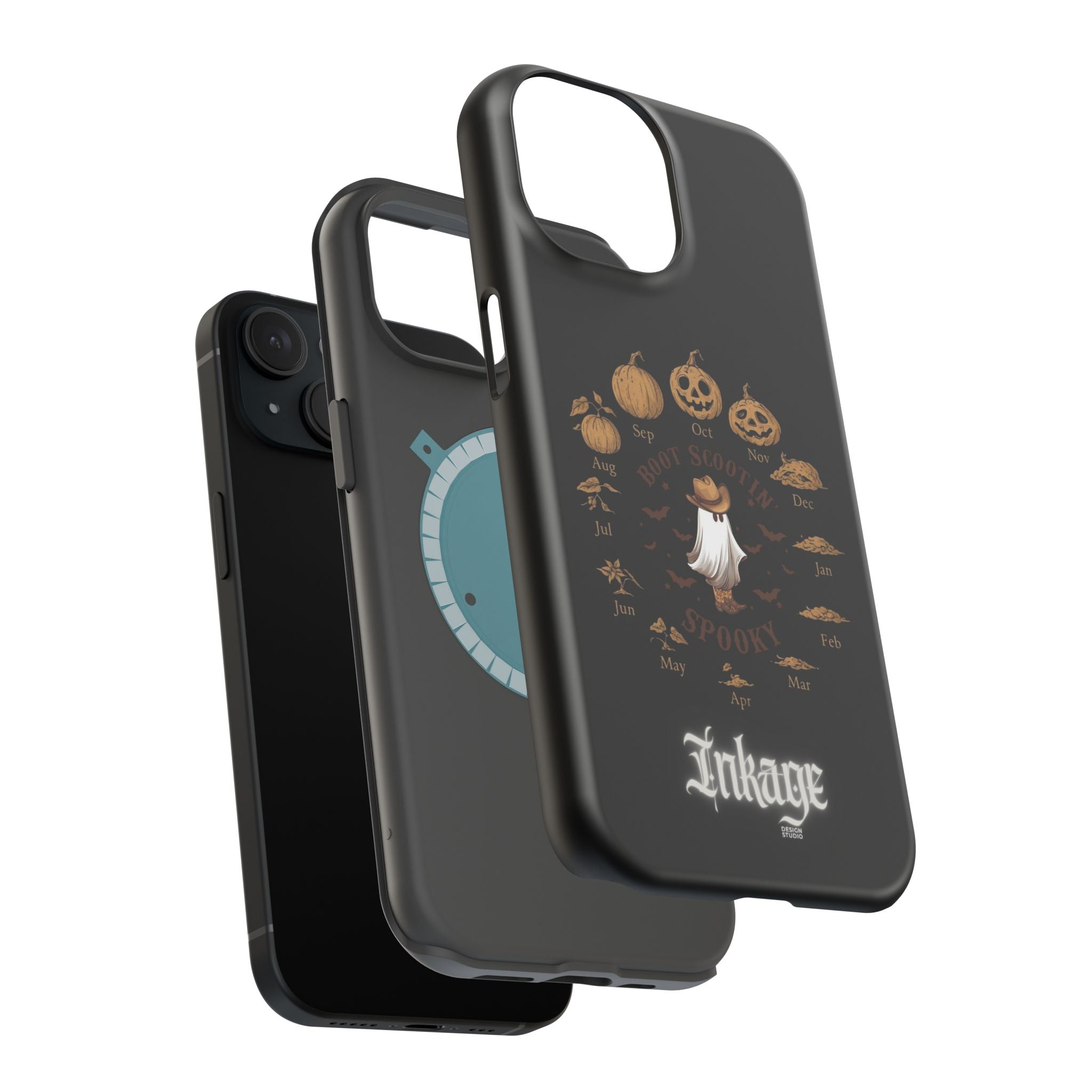 Spooky Boot Halloween Pumpkin Magnetic Phone Case (Season)
