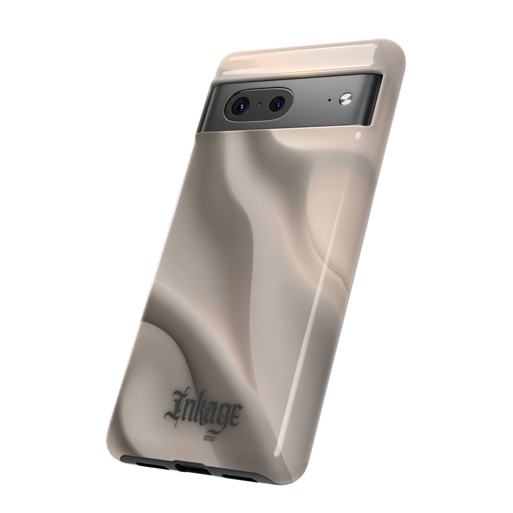 Beige Wavy Flow Tough Phone Case (Minimal)