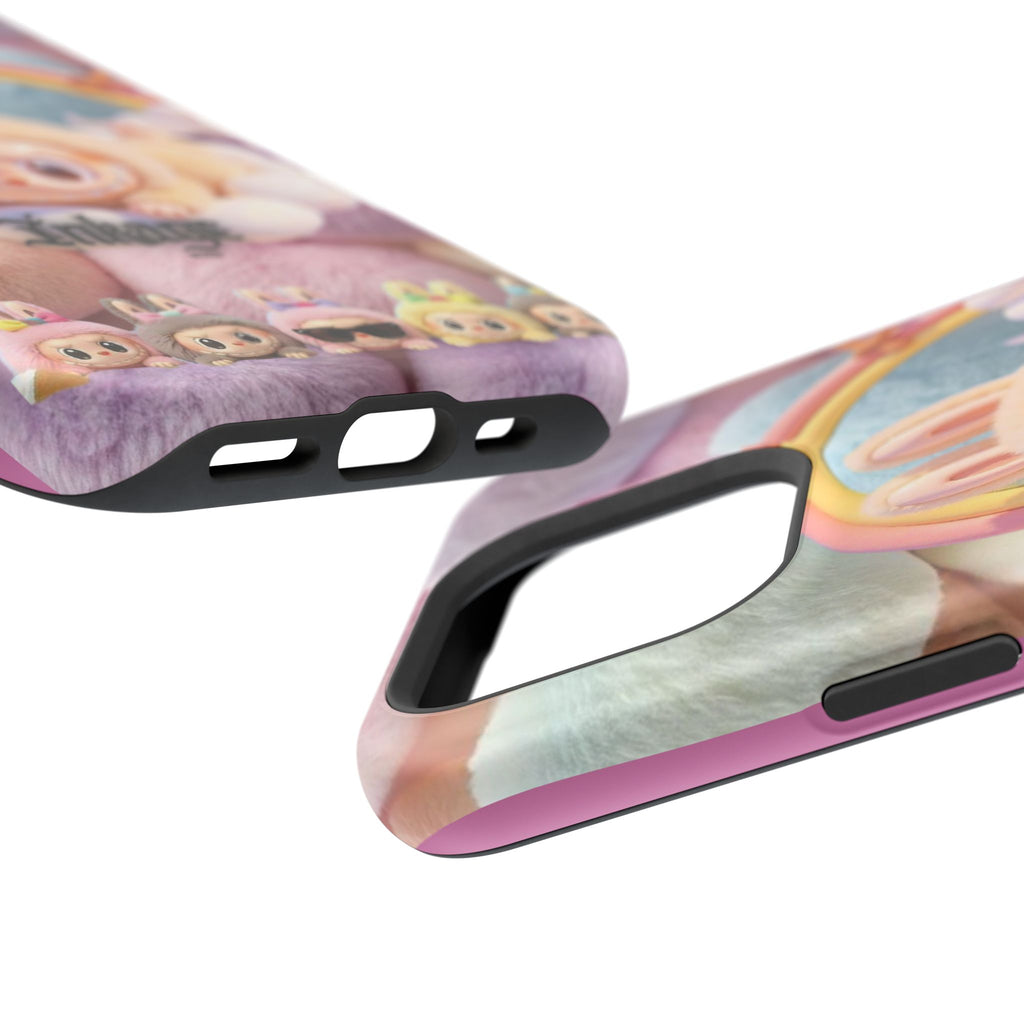 Pastel Rainbow Labubu Magnetic Phone Cases(Animation)