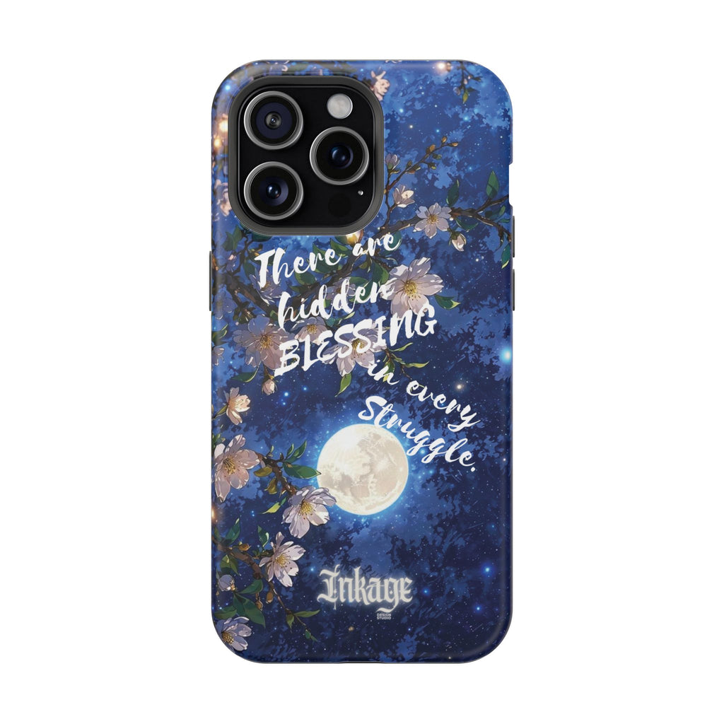 “Moonlit Blessing” Quote Magnetic Phone Cases