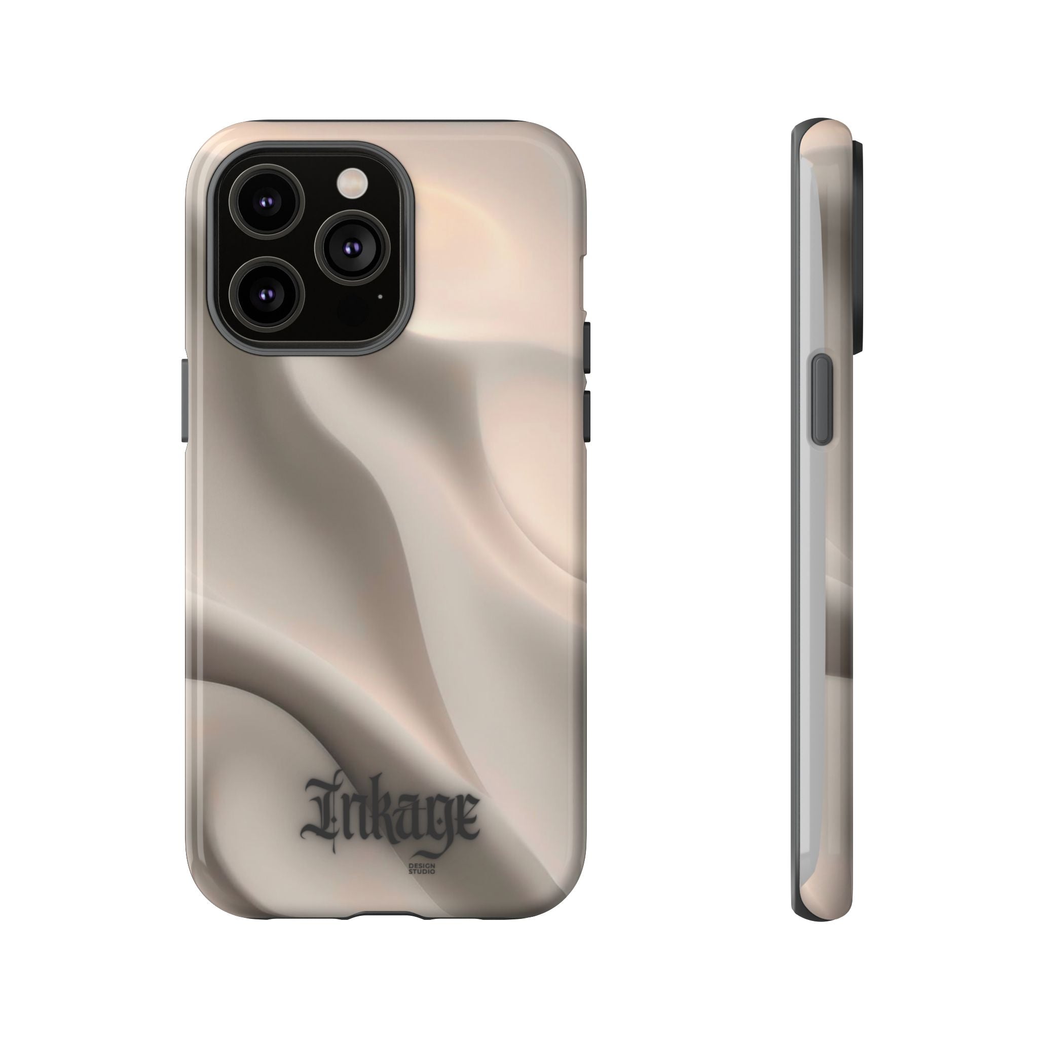 Beige Wavy Flow Tough Phone Case (Minimal)