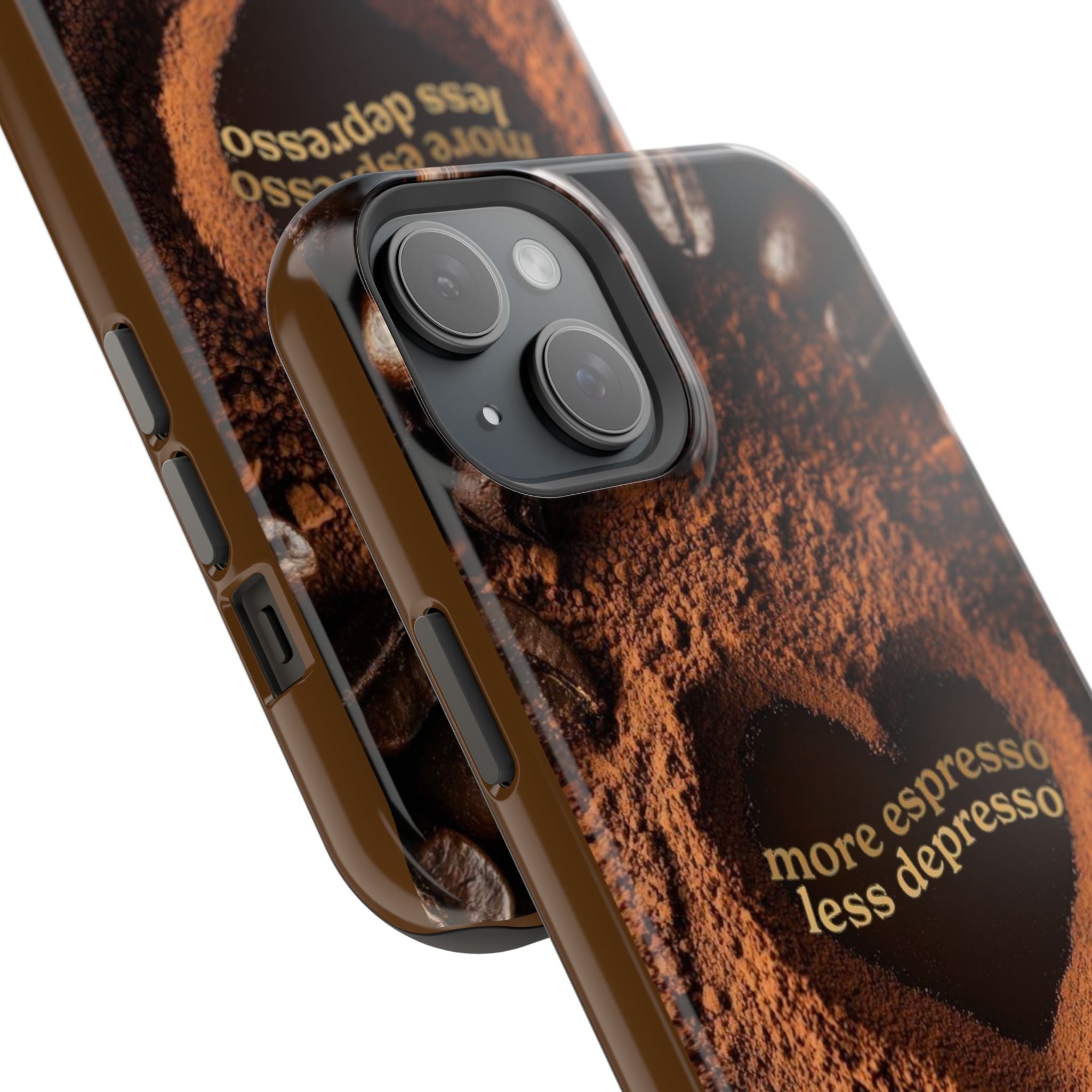 "More Espresso Less Depresso" Magnetic Phone Cases (Quote)