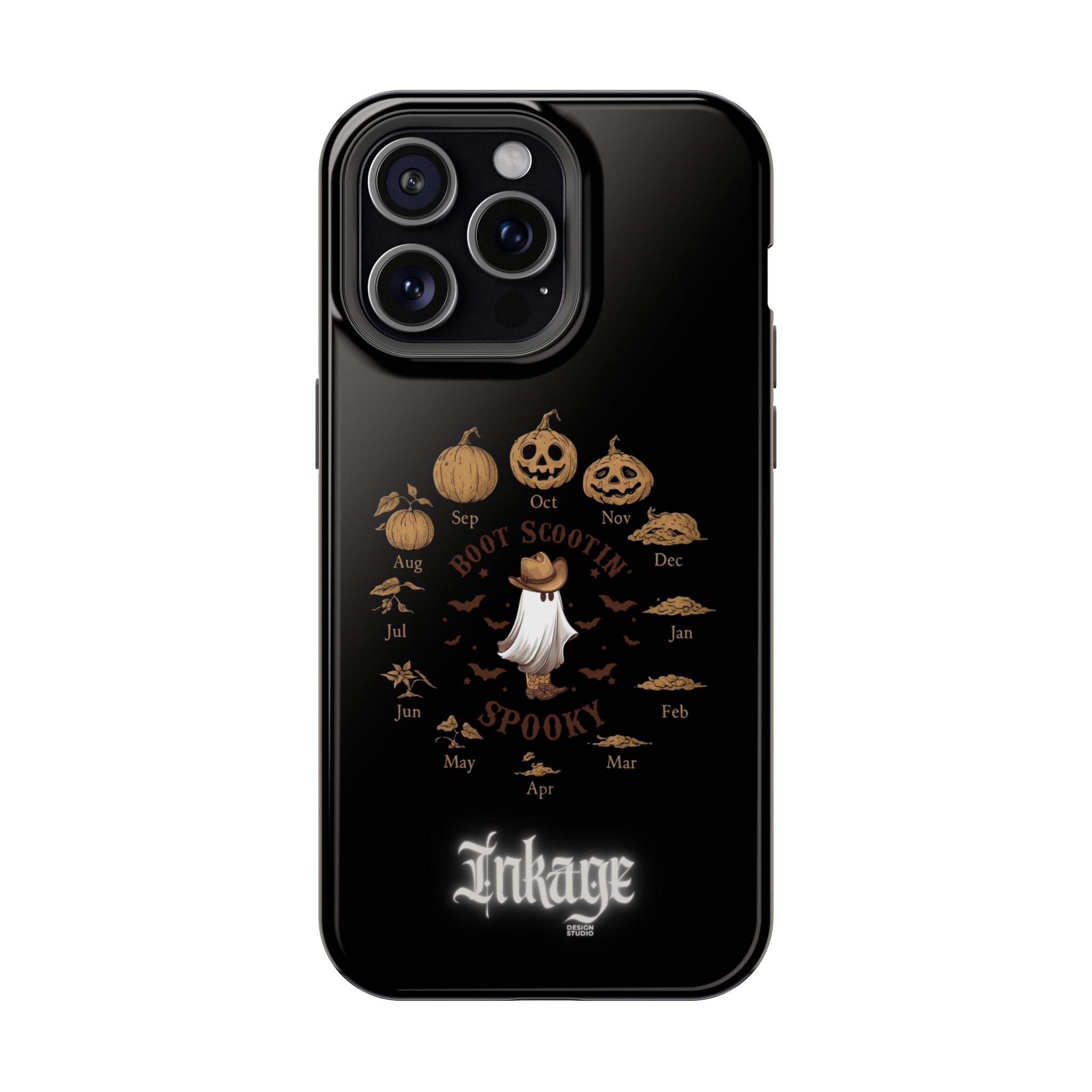 Spooky Boot Halloween Pumpkin Magnetic Phone Case (Season)