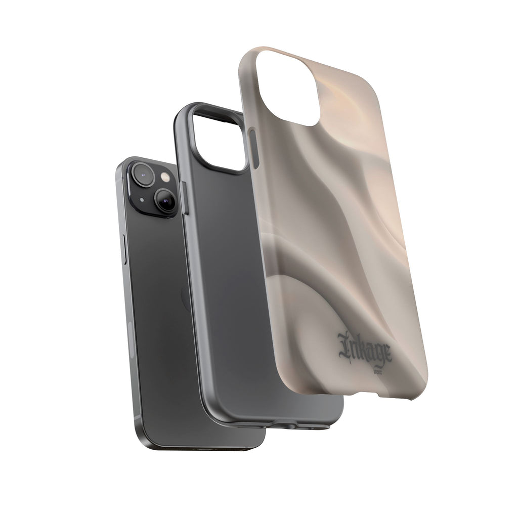 Beige Wavy Flow Tough Phone Case (Minimal)