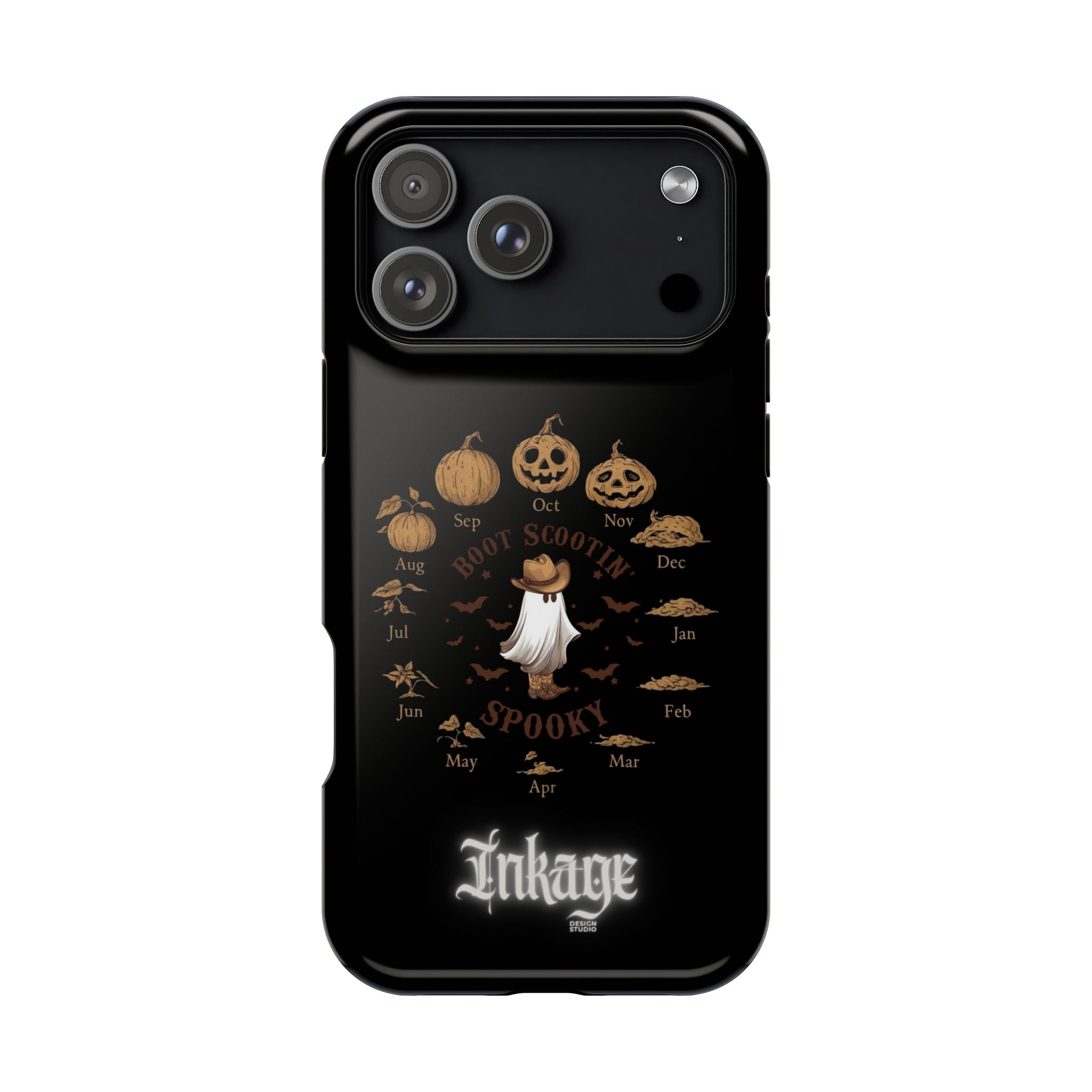 Spooky Boot Halloween Pumpkin Magnetic Phone Case (Season)