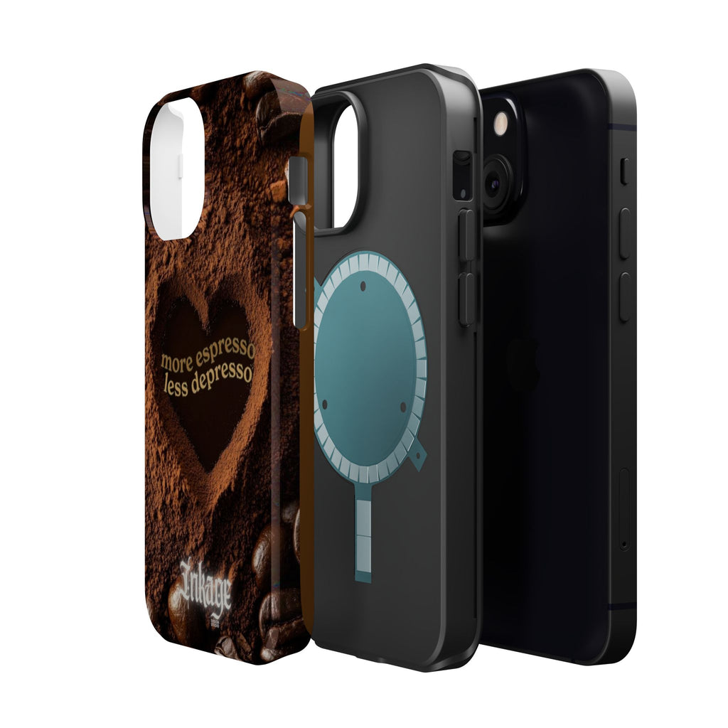 "More Espresso Less Depresso" Quote Magnetic Phone Cases