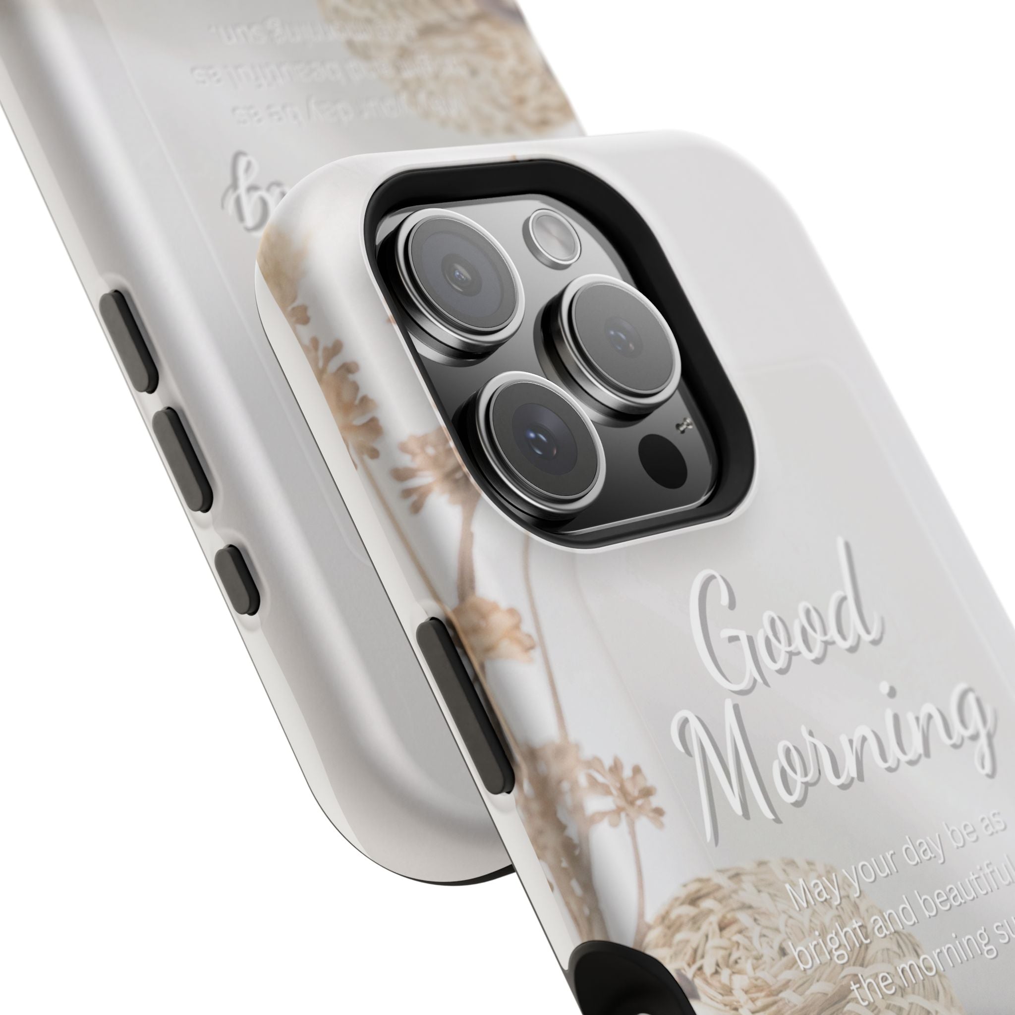 "Good Morning" Magnetic Phone Cases (Quote)