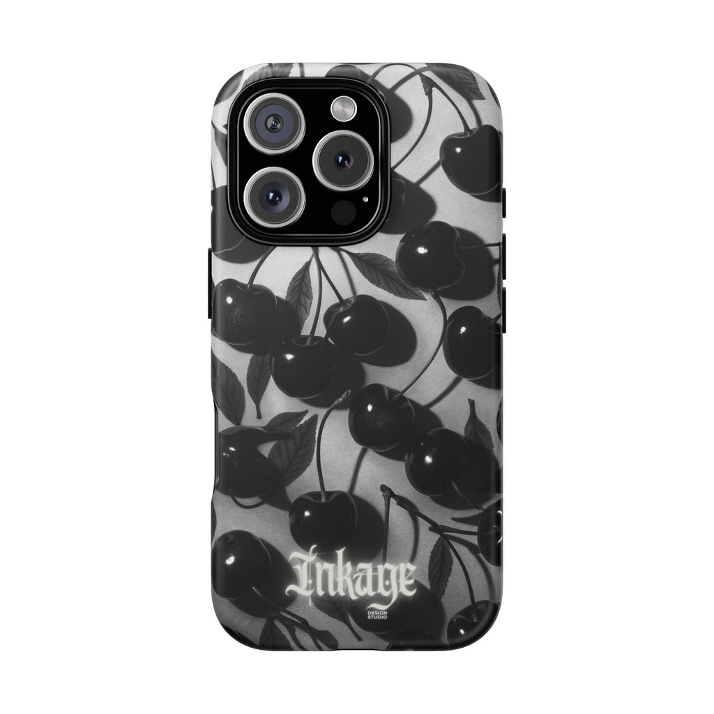 Black Cherry Print Tough Phone Cases (Minimal)