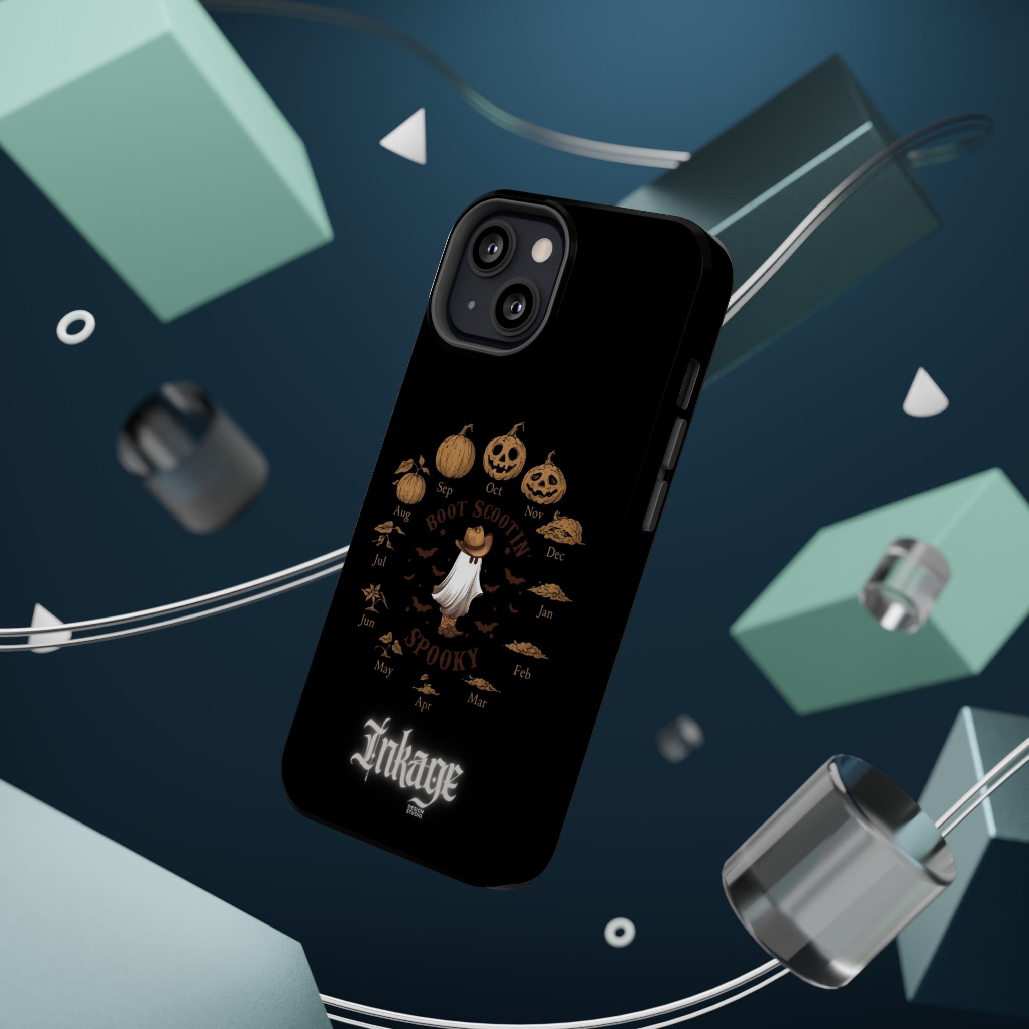 Spooky Boot Halloween Pumpkin Magnetic Phone Case (Season)