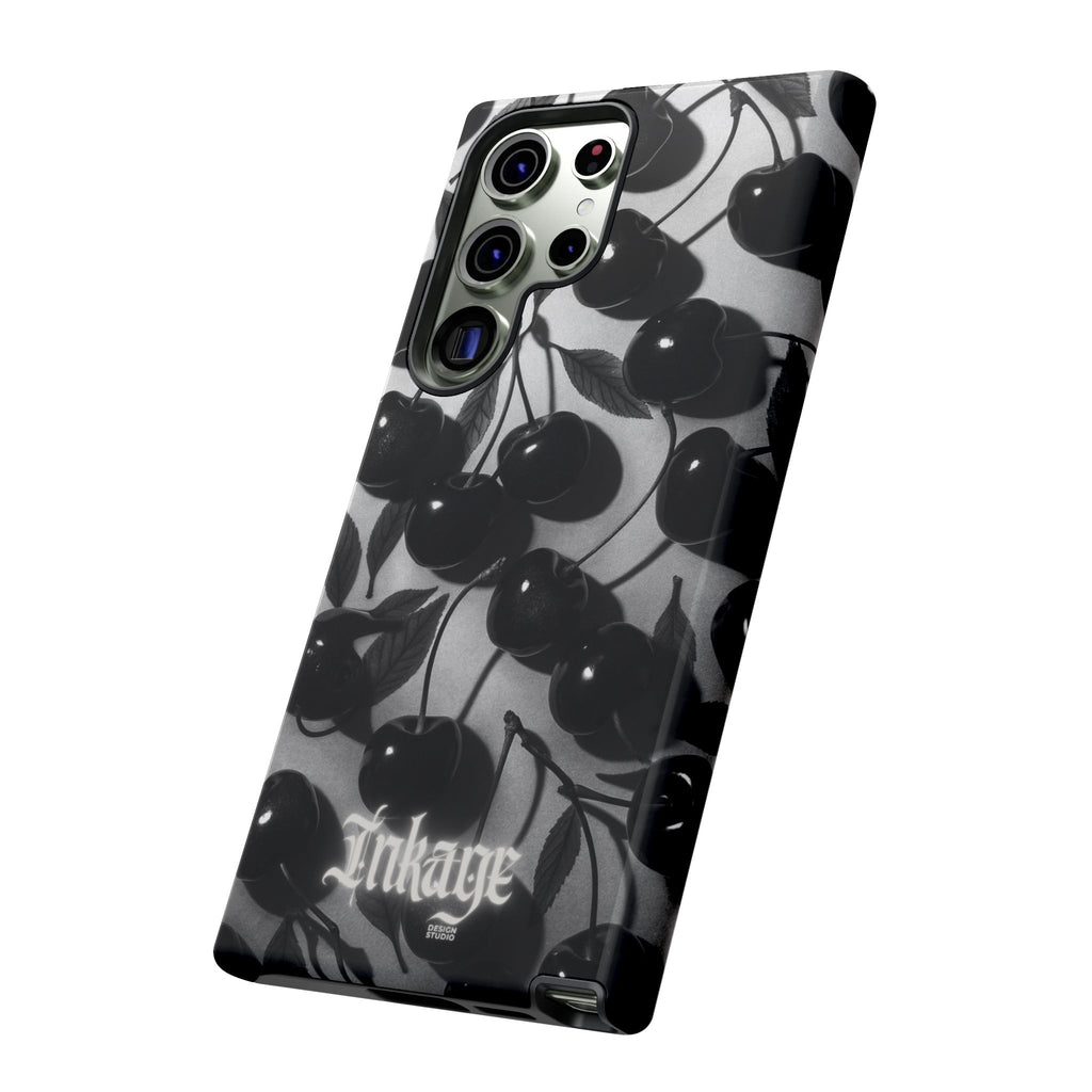 Black Cherry Print Tough Phone Cases (Minimal)