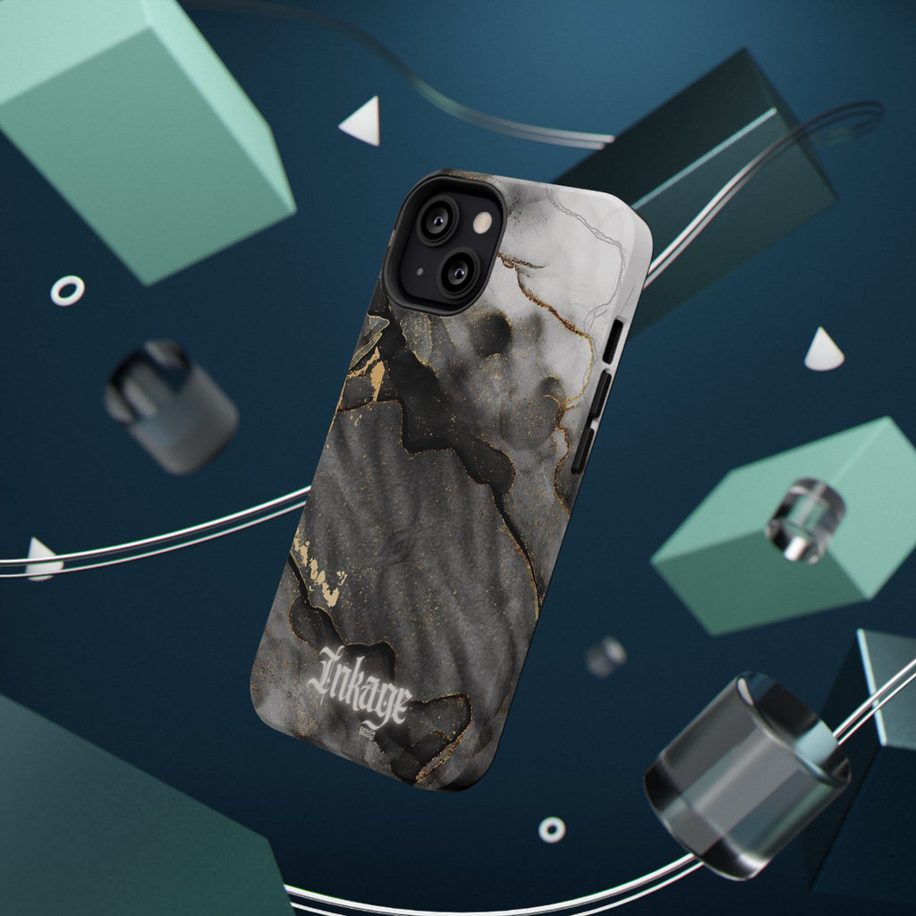 White Noir Marble Gold Foil Magnetic Phone Cases