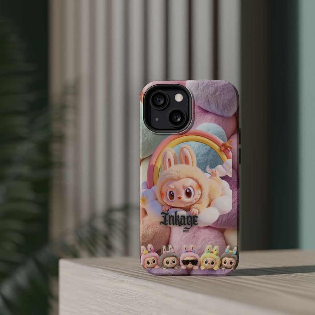 Pastel Rainbow Labubu Magnetic Phone Cases (Animation)