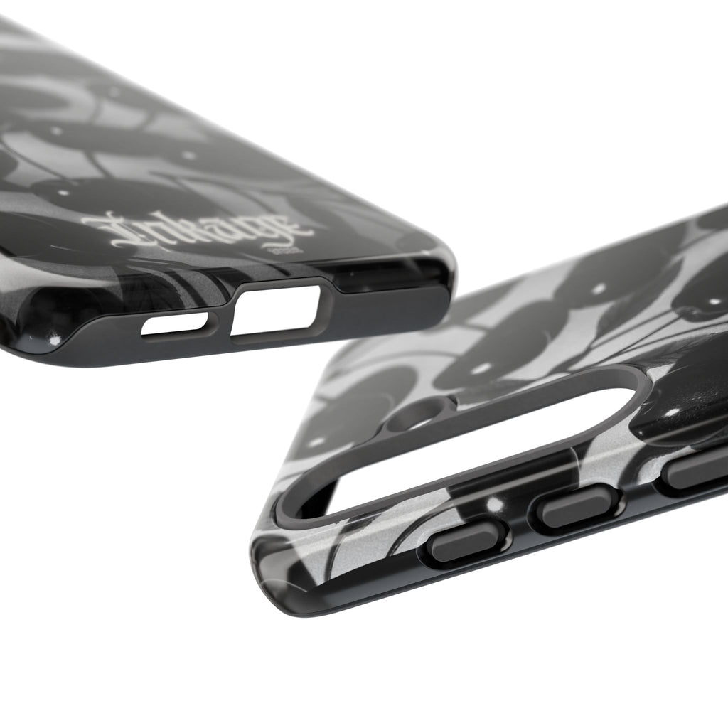 Black Cherry Print Tough Phone Cases (Minimal)