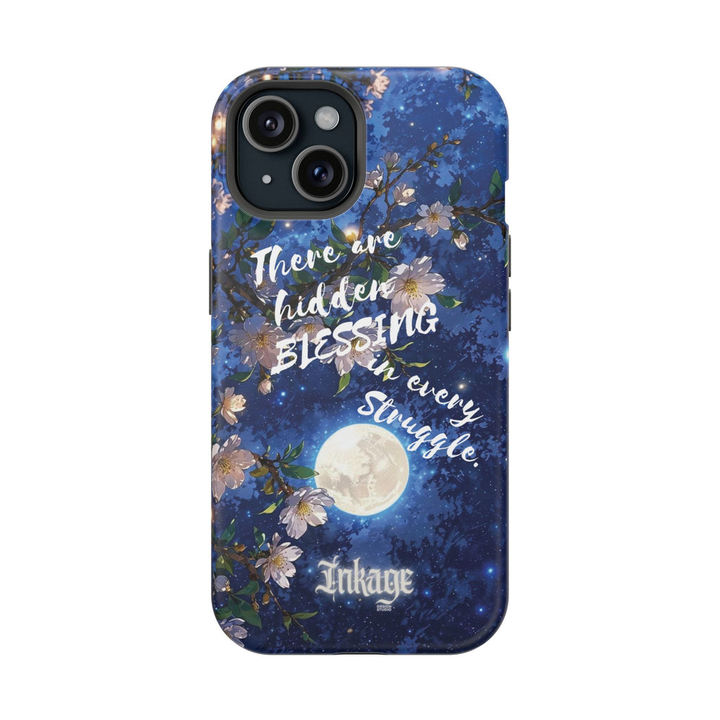“Moonlit Blessing” Quote Magnetic Phone Cases