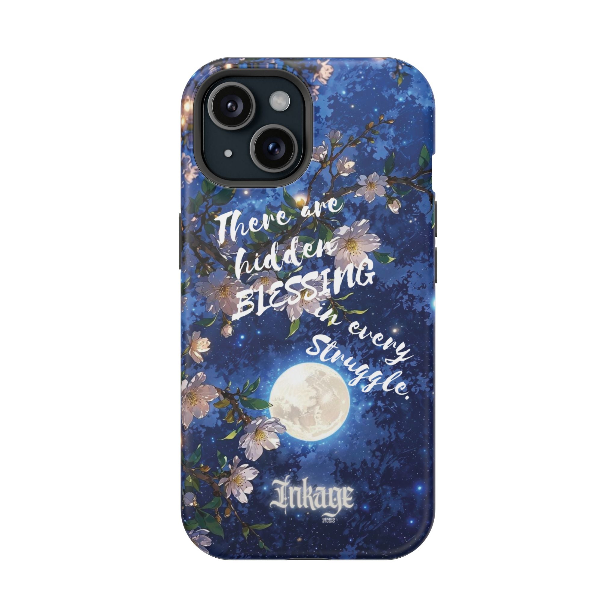 “Moonlit Blessing” Quote Magnetic Phone Cases
